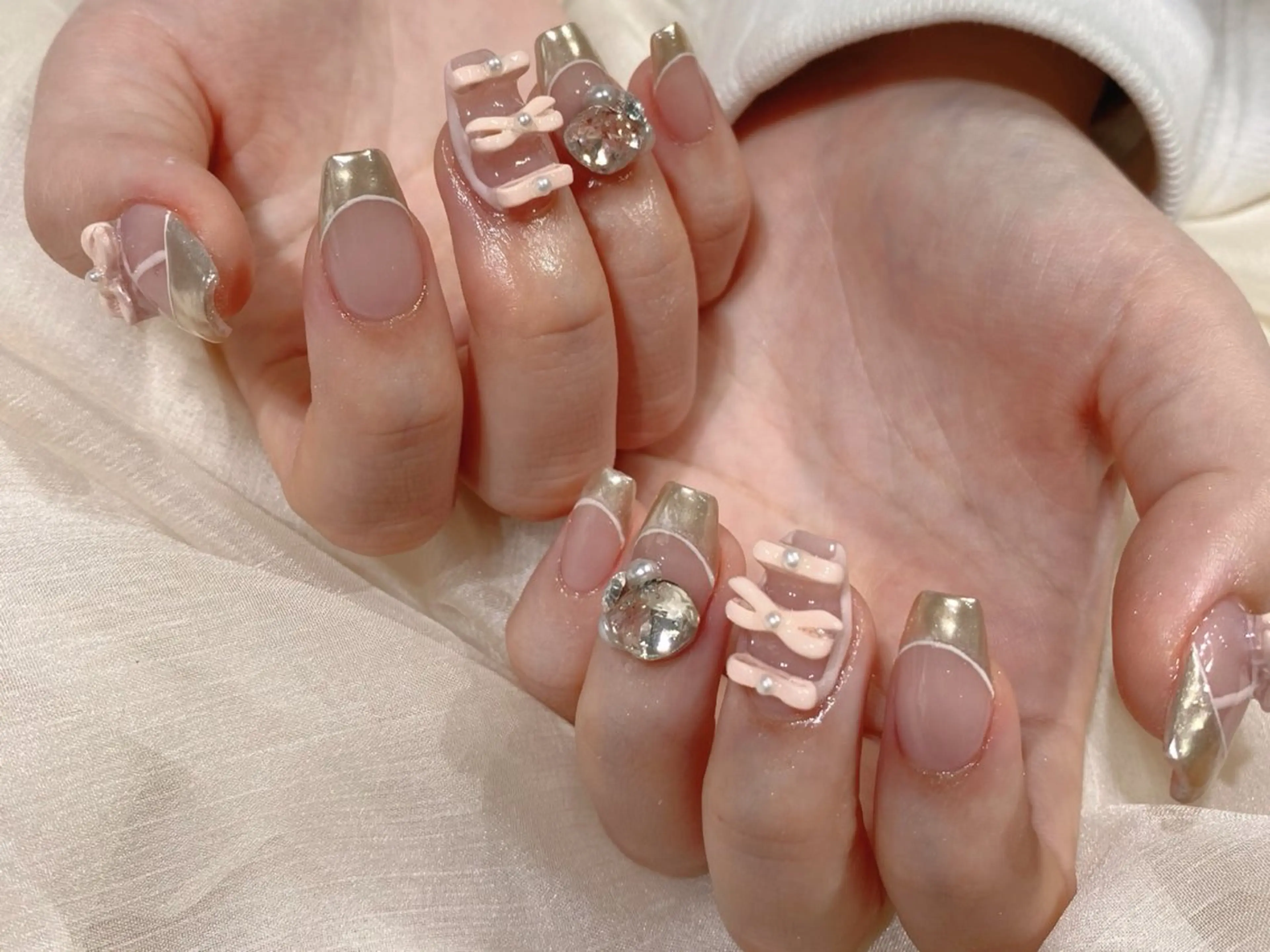 ミディアム ハンドネイル Nail  R💫 naoのネイルデザイン