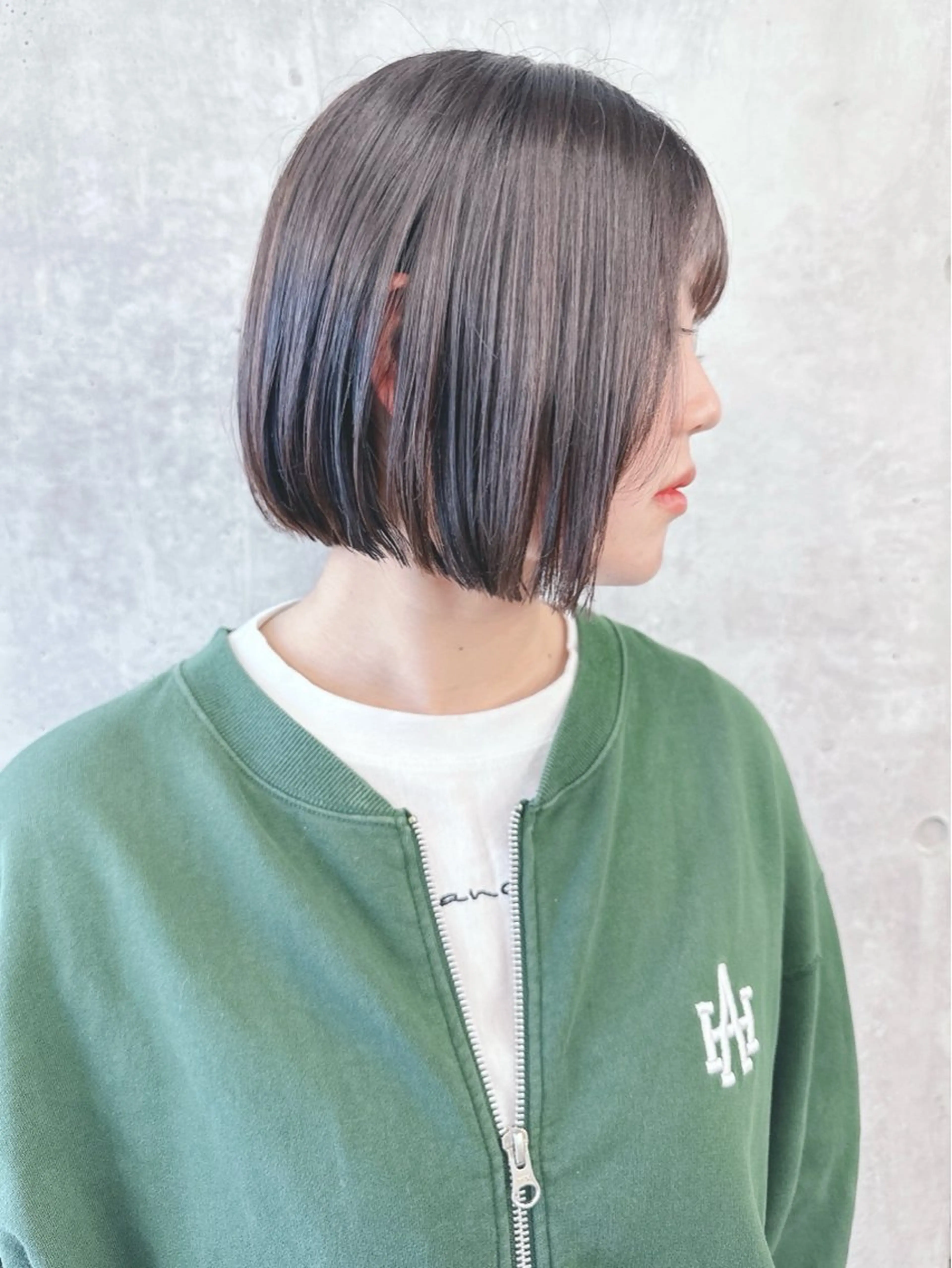 ショート カット トリートメント ヘッドスパ パーマボブ/丸みボブ /くせ毛/とういのヘアスタイル