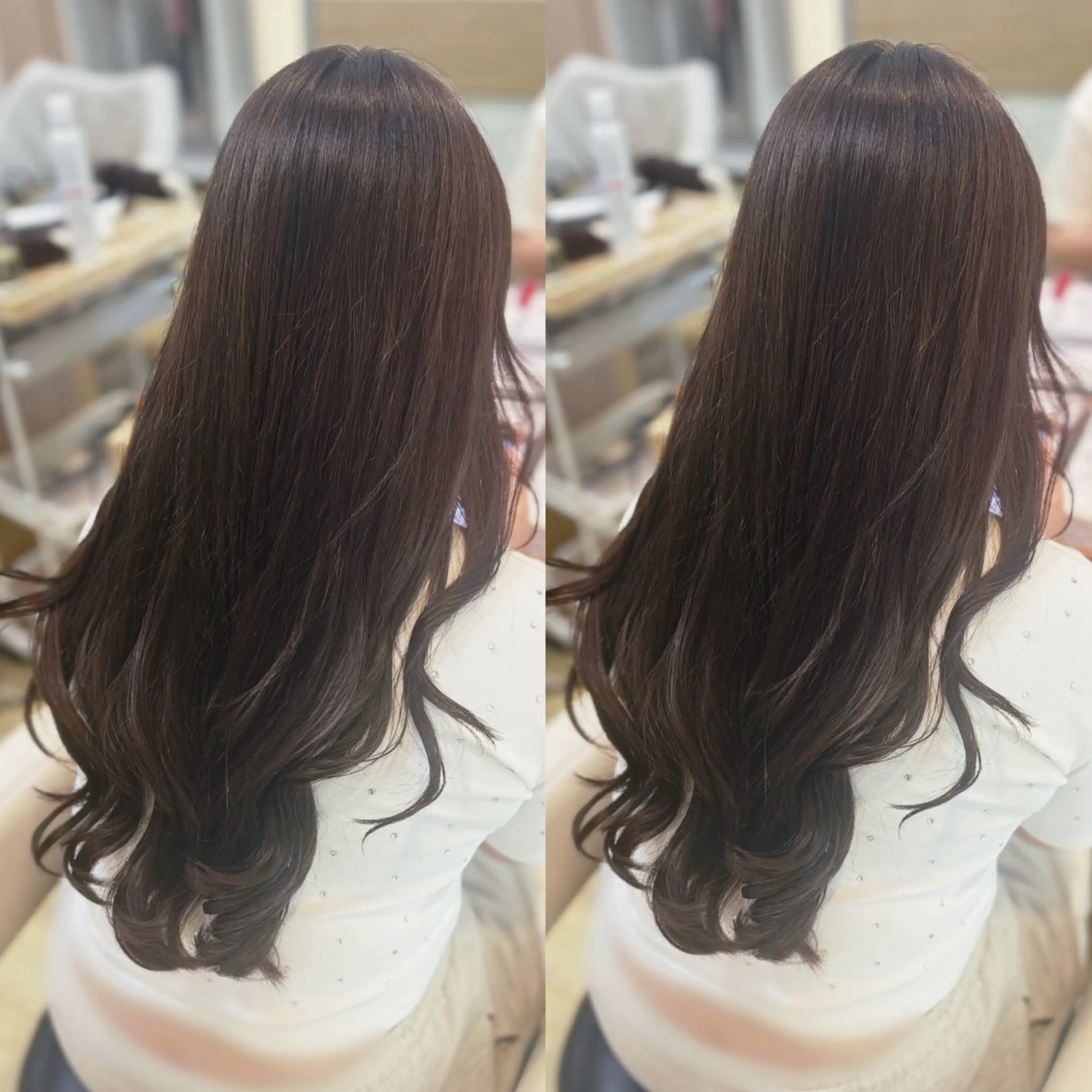 ロング カラー ヘアカラー 大金 愛果のヘアスタイル