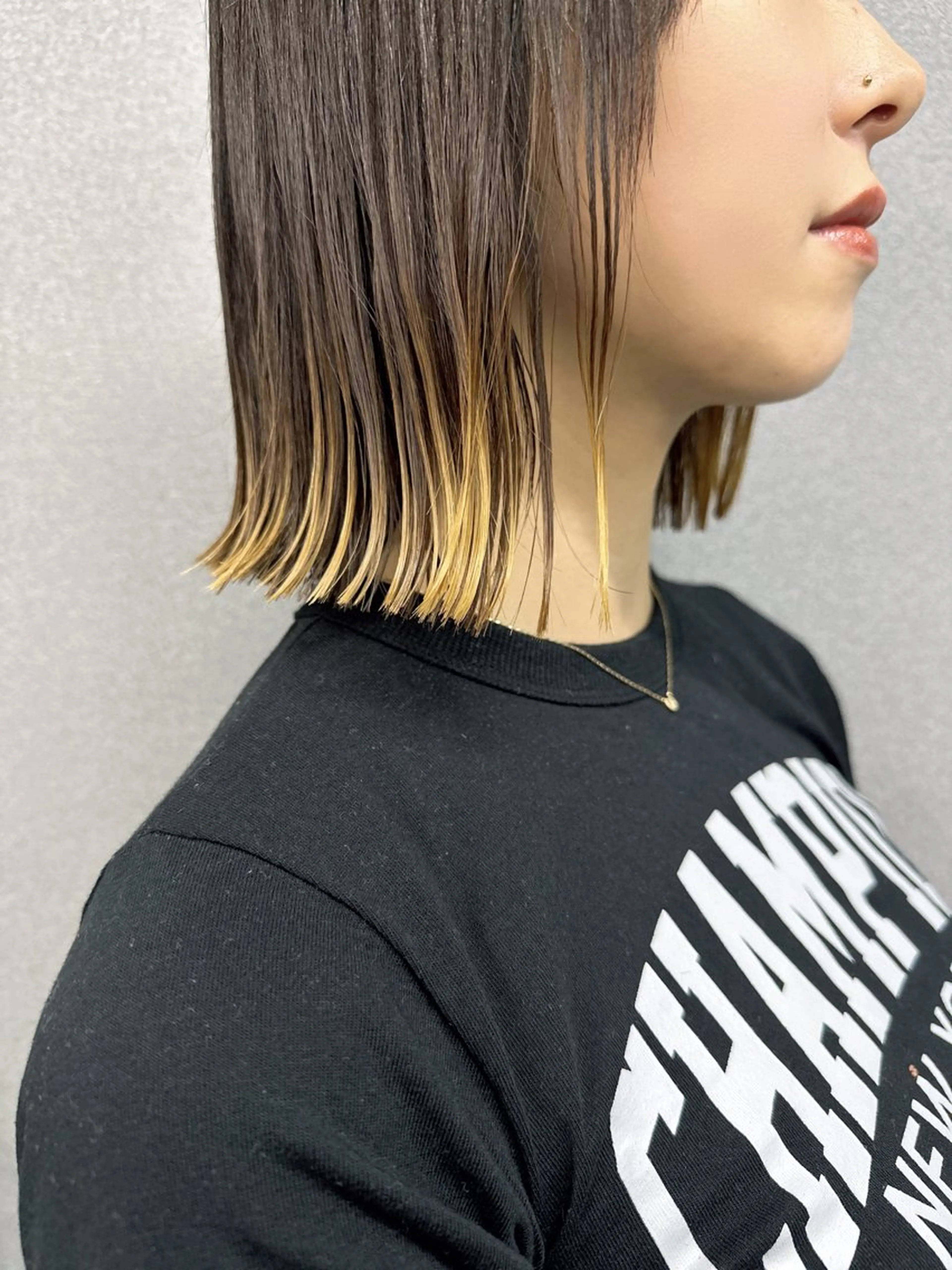 ミディアム 切りっぱなしボブ ボブ 💫モテ髪顔周り💫 塚　優貴のヘアスタイル