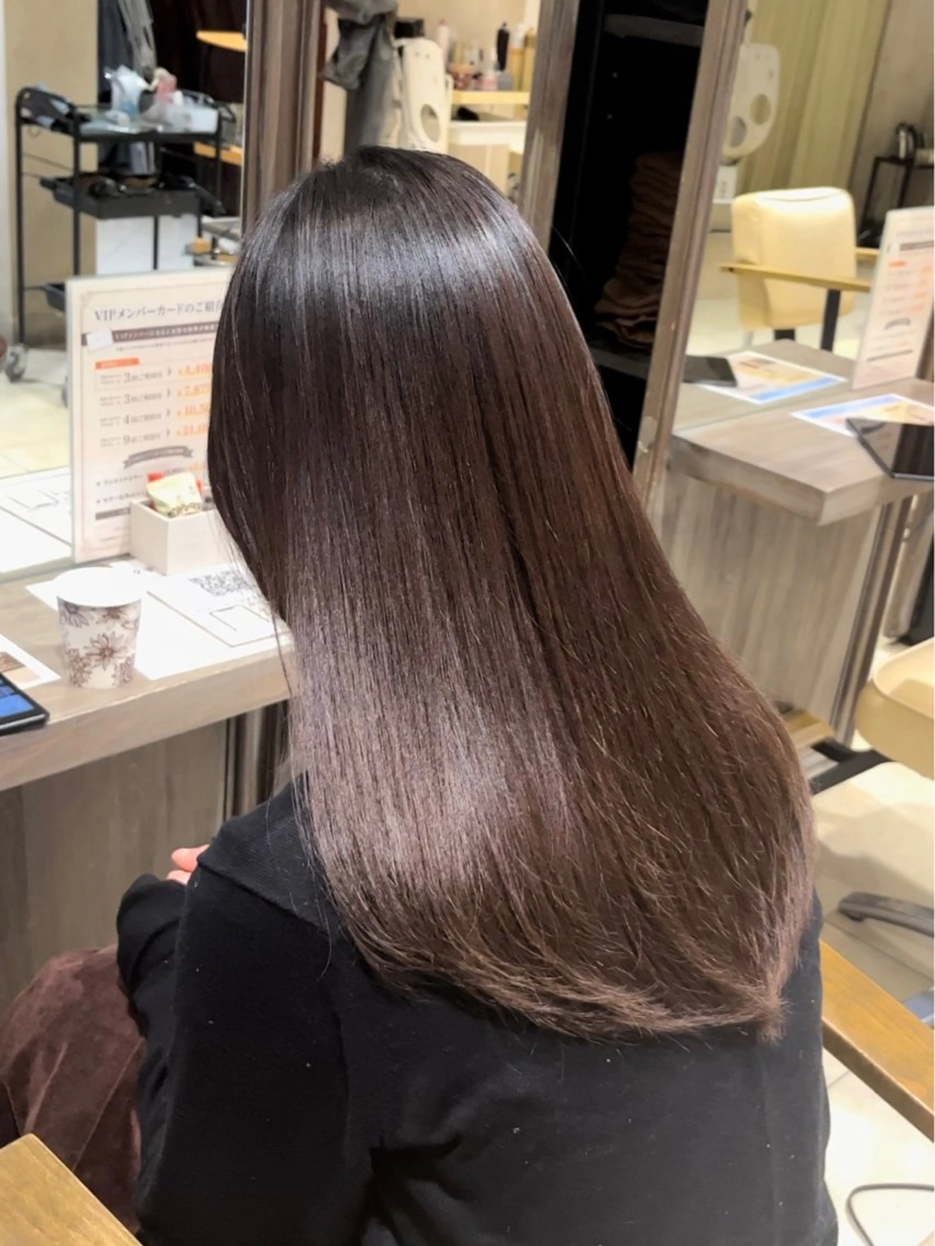 ロング カラー 髪質改善 レイヤーカット 縮毛矯正 カット 縮毛矯正 橋口 陽太のヘアスタイル