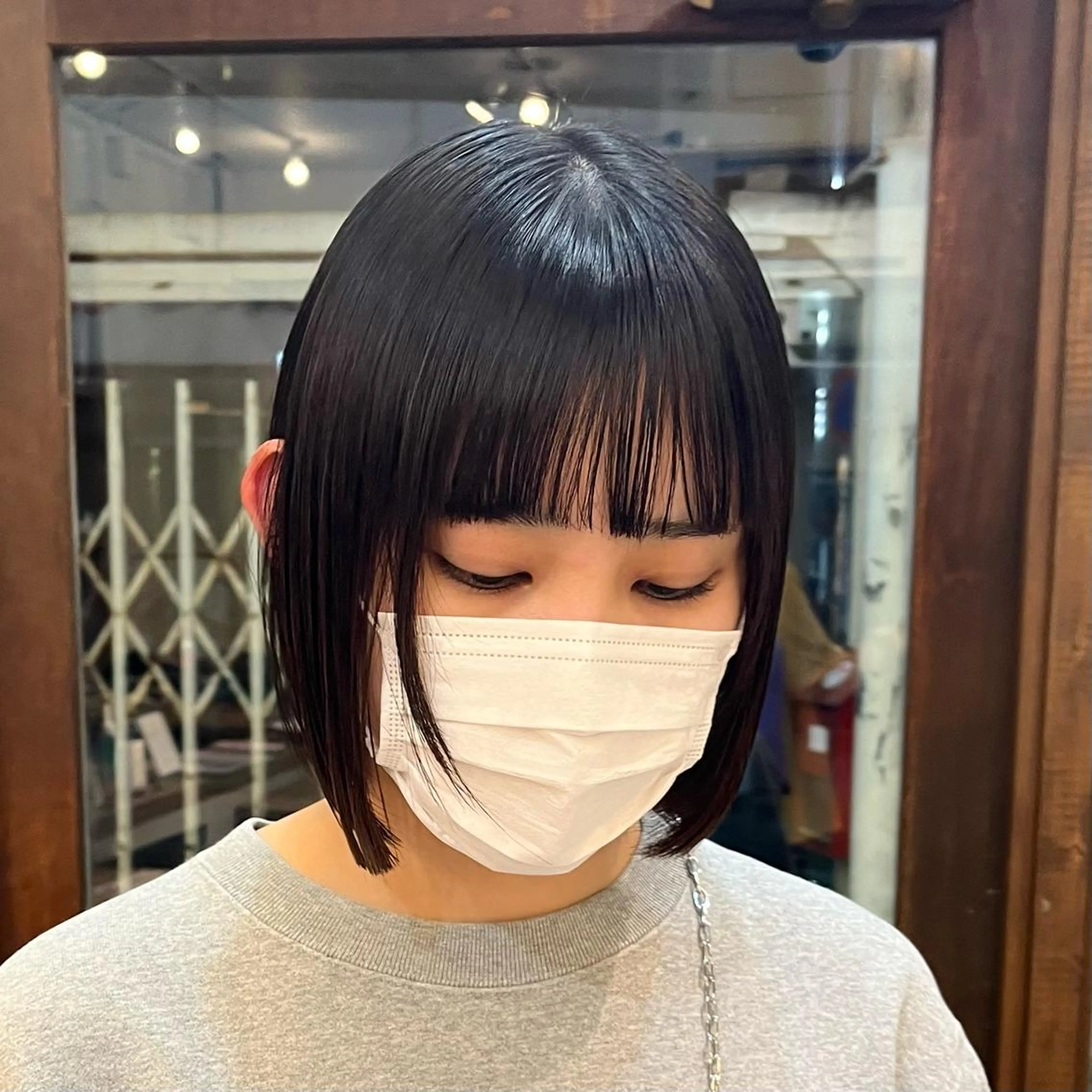 ミディアム カラー GO TODAY SHAiRE SALON 原宿本店所属・ブリーチ/レイヤー ハッシュカット/河内のヘアスタイル