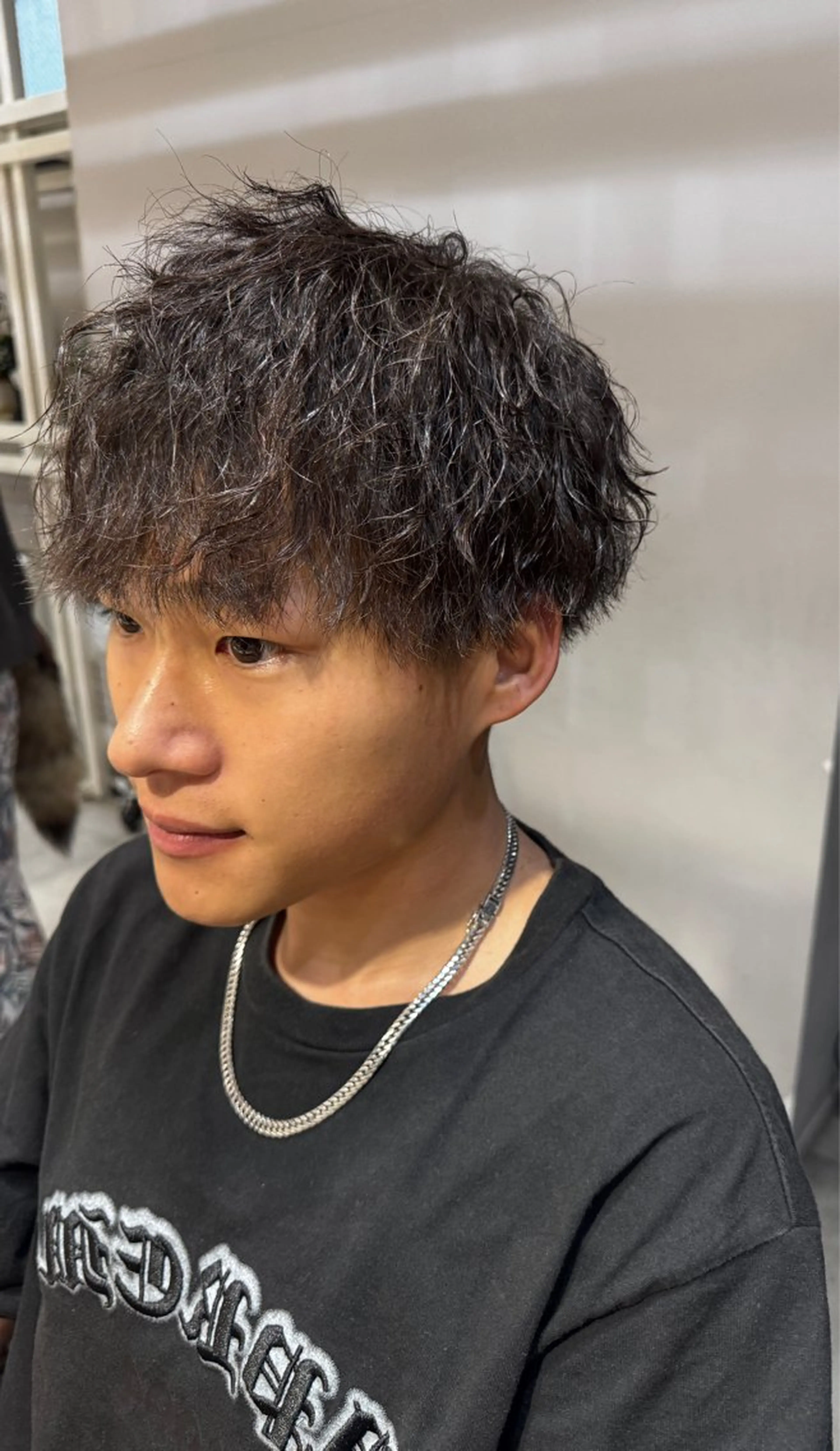 ミディアム パーマ メンズ カット パーマ トリートメント Dxxxx III所属・オシャレ女性目線の 大人メンズ❁⃘*.ﾟのヘアスタイル
