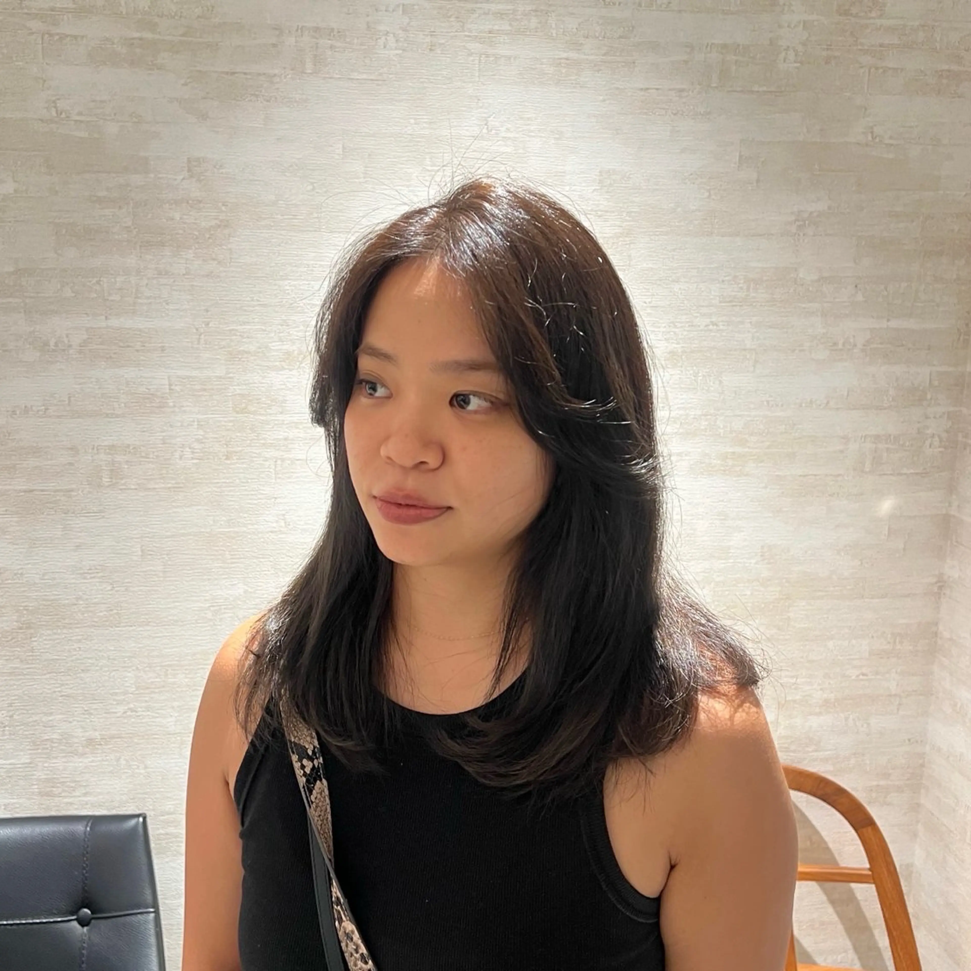 セミロング ヘアカラー 🫧‪透明感カラー Yui🫧のヘアスタイル
