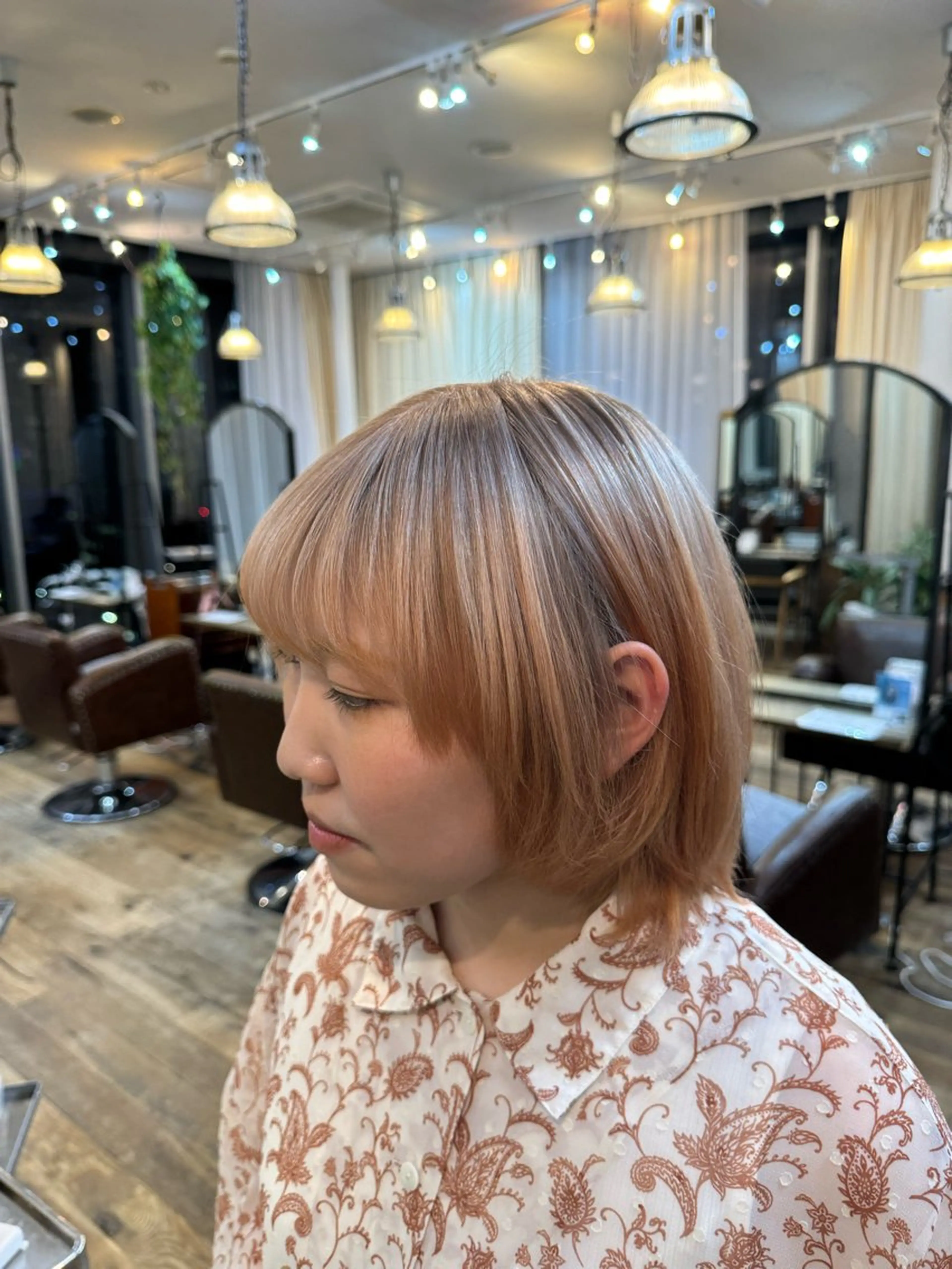 カラー ベージュカラー オレンジ 🐋湊 ゆうき /レイヤーカット🫧のヘアスタイル