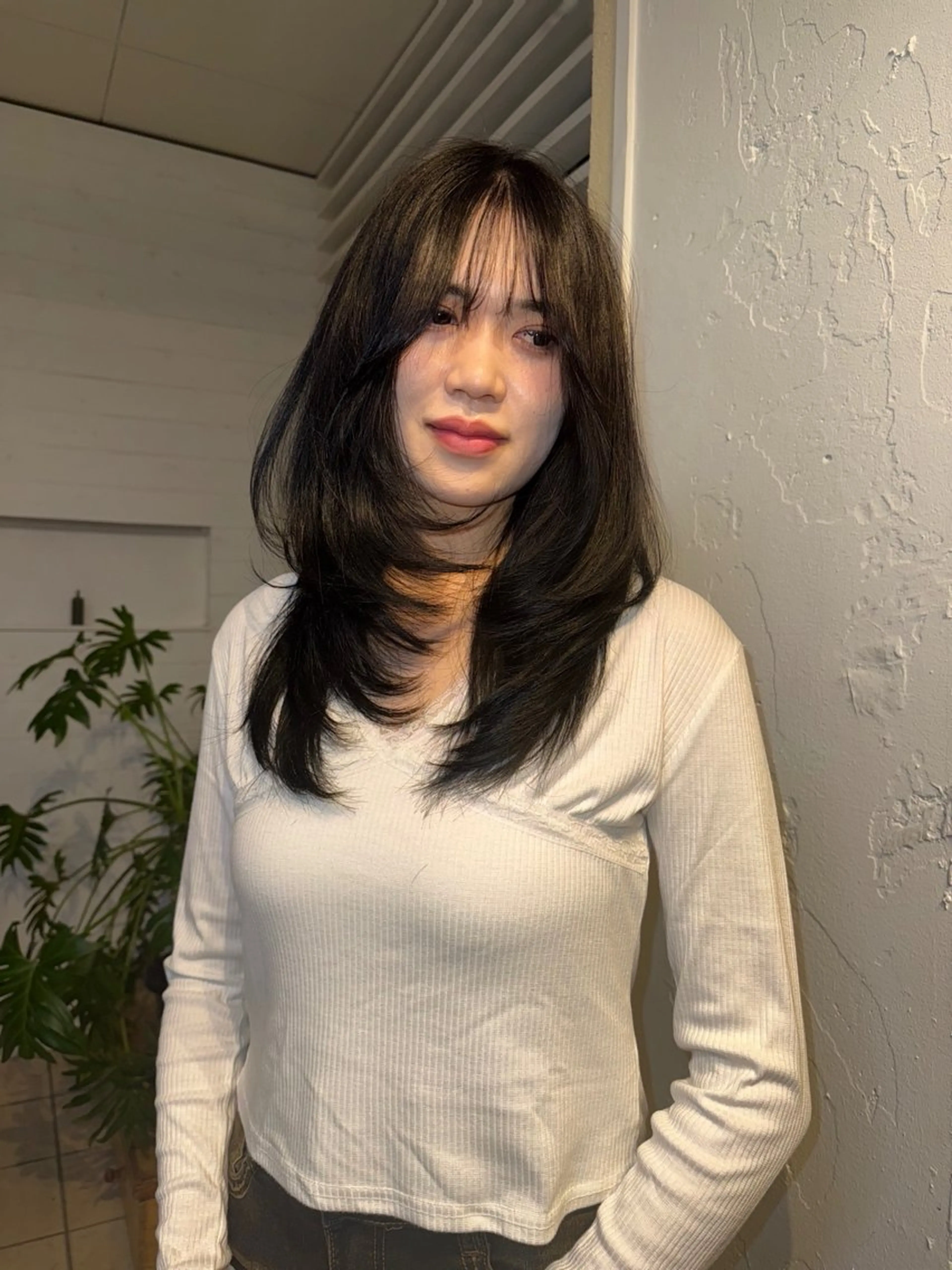 ロング YURiA レイヤー🫧暖色のヘアスタイル