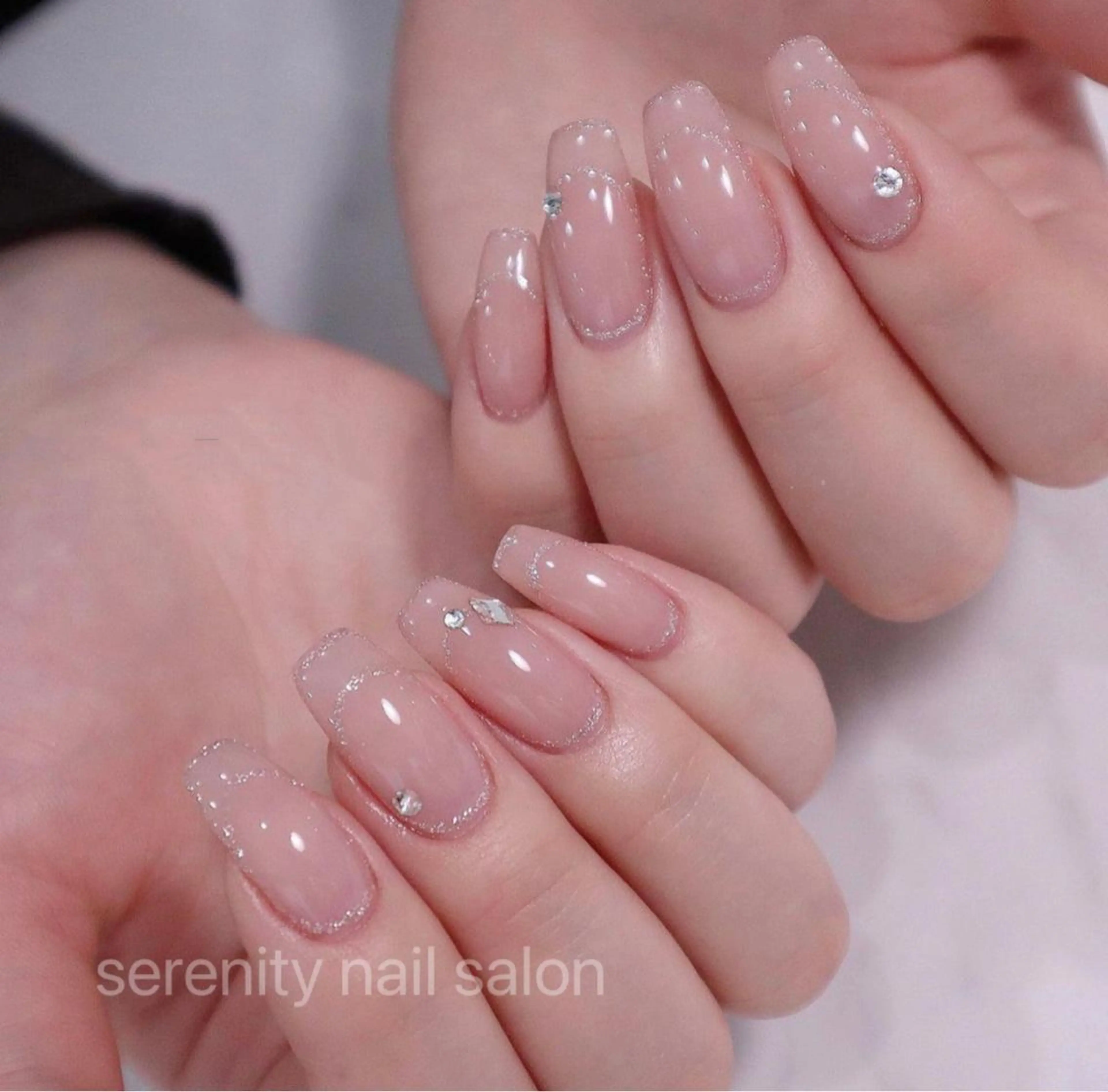 ネイル ハンドネイル ハンドケア ✨Serenity ワンホンネイルのネイルデザイン