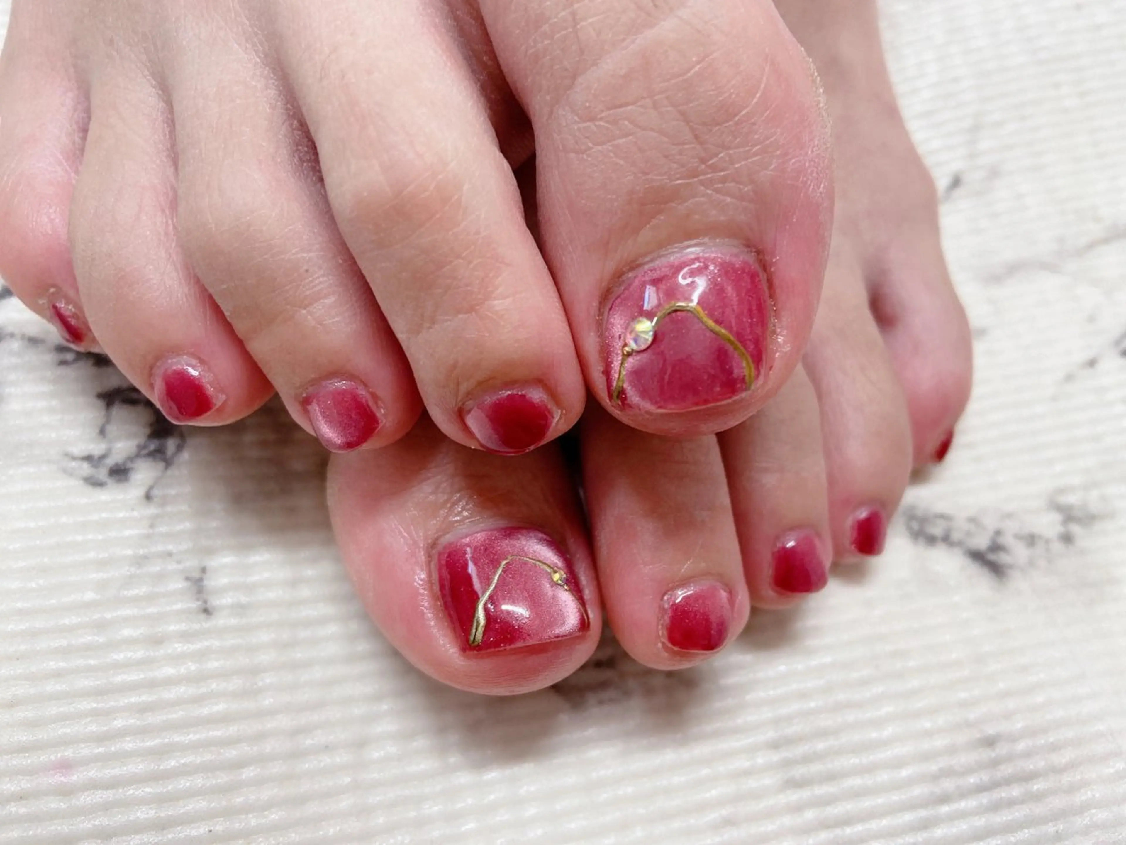 ネイル アートネイル ワンカラーネイル フットネイル nail salon Berry所属・前田 りかのネイルデザイン