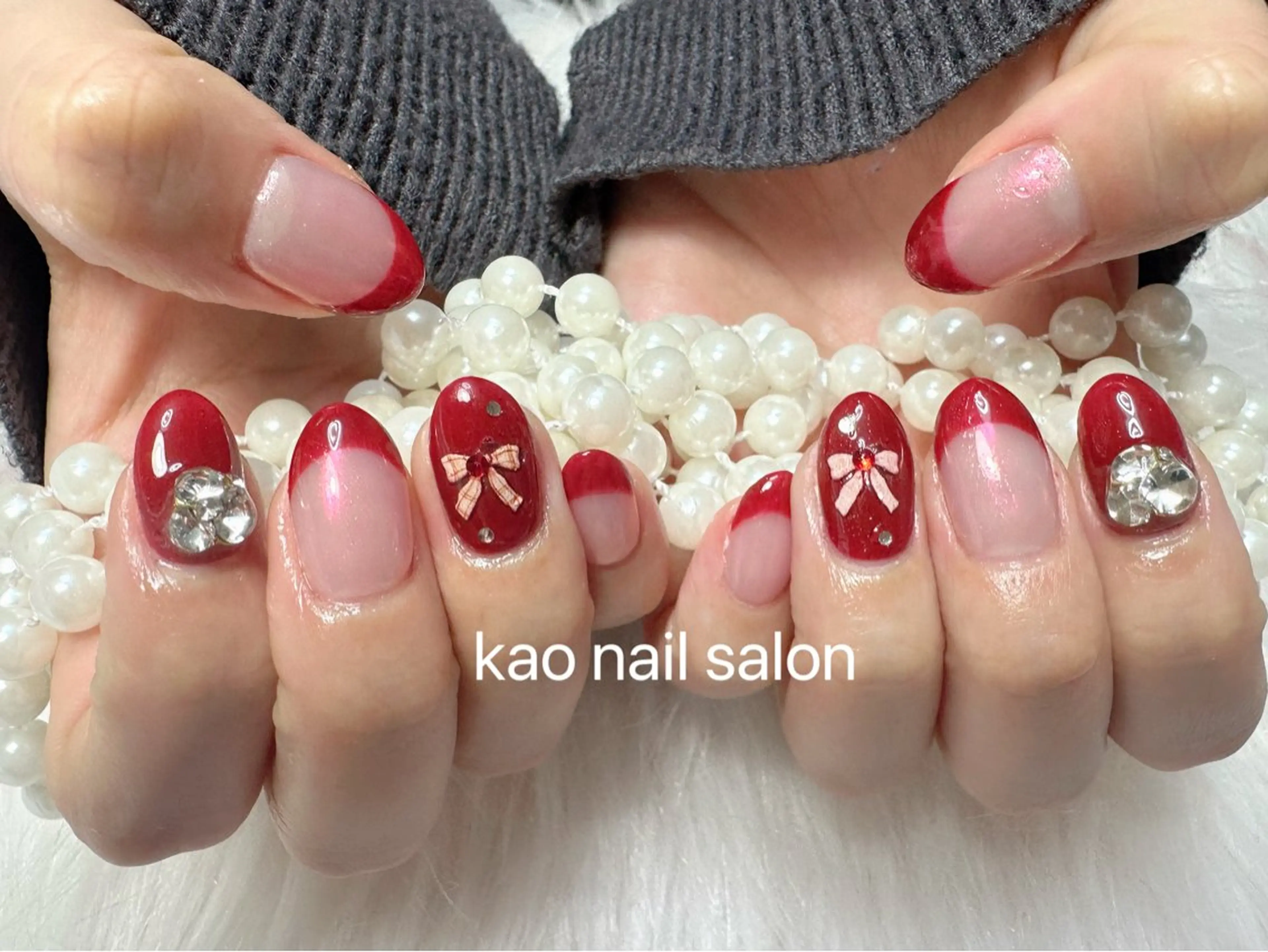 ネイル ハンドネイル kao nail マグネット/長さだしのネイルデザイン