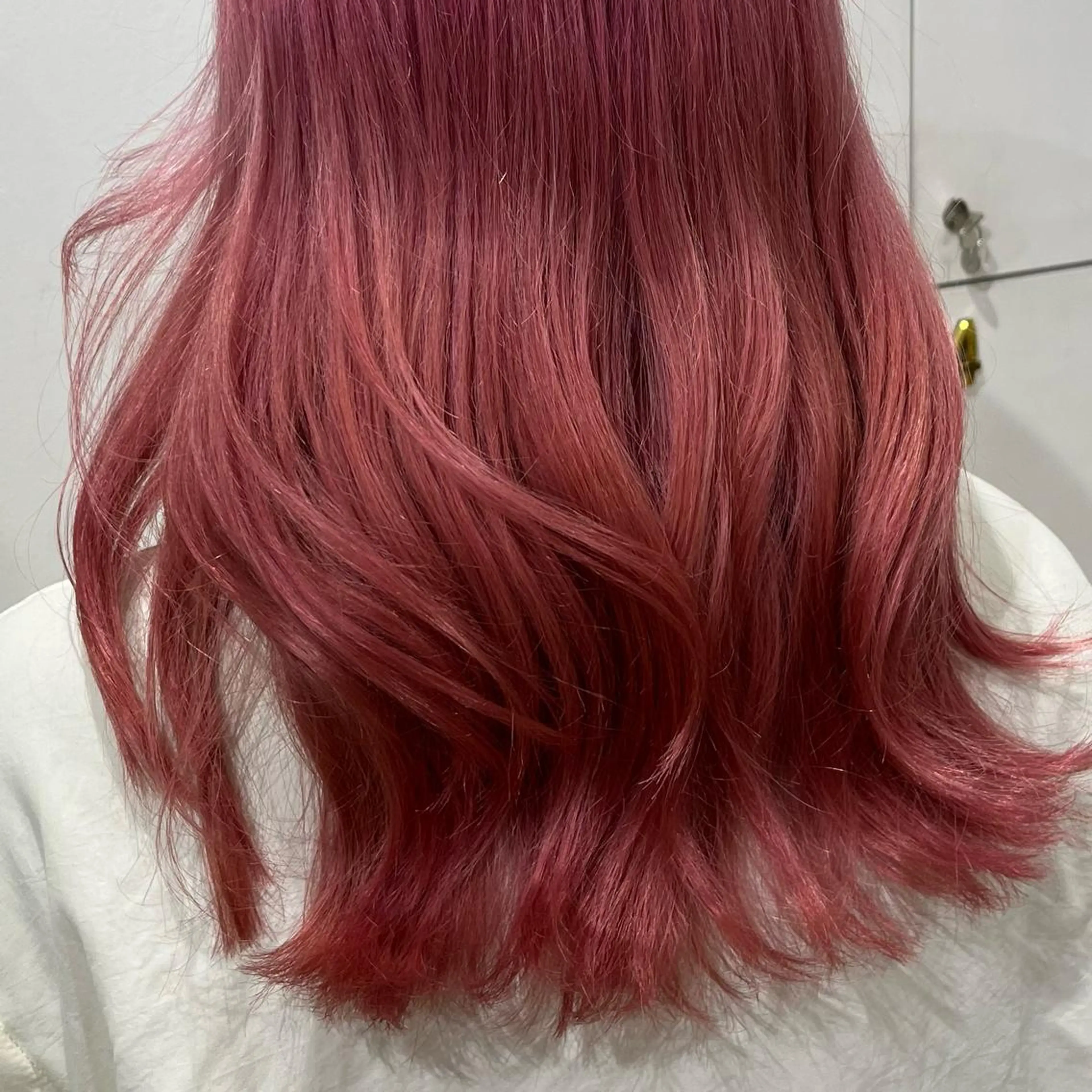 セミロング カラー 🤎HAZUKI🤎 ハイトーン✨エクステのヘアスタイル