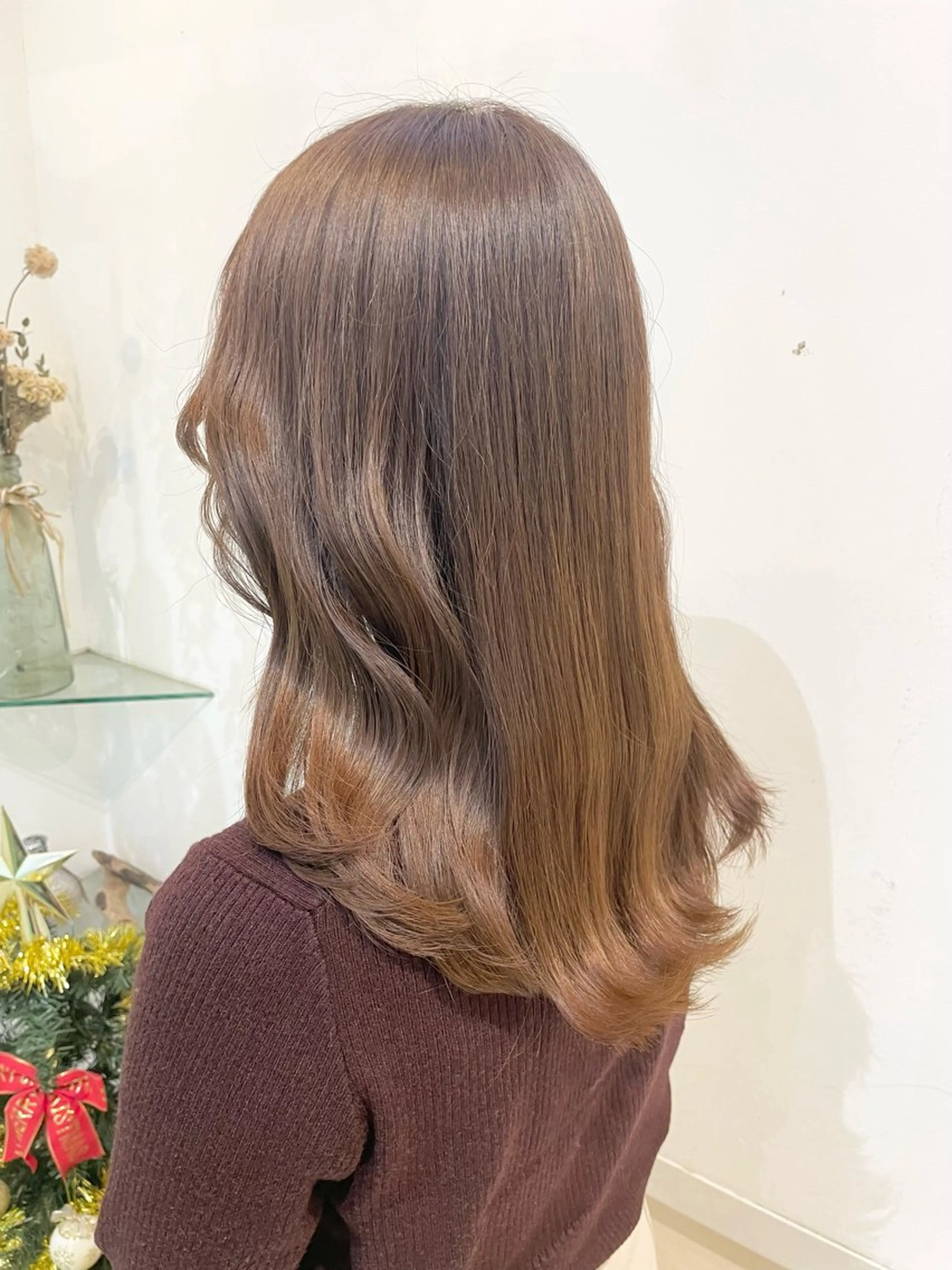 ロング カラー カット ヘアカラー トリートメント 髪質改善カラー🤍 エクステ✨君島由実子のヘアスタイル