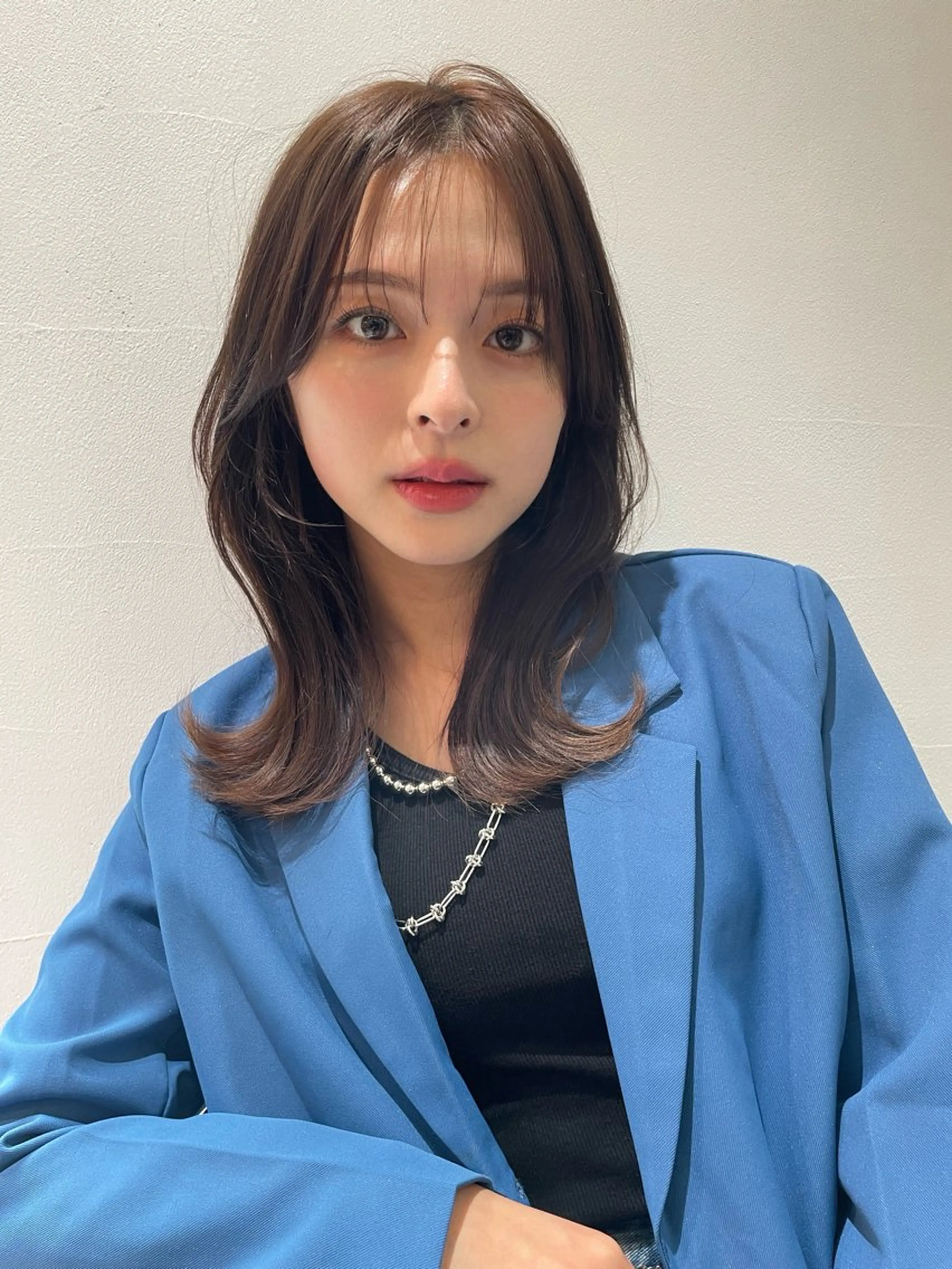 セミロング くびれヘア AUBEHAIRnoa熊谷店所属・中島紫乃  レイヤー 🇰🇷🌈のヘアスタイル