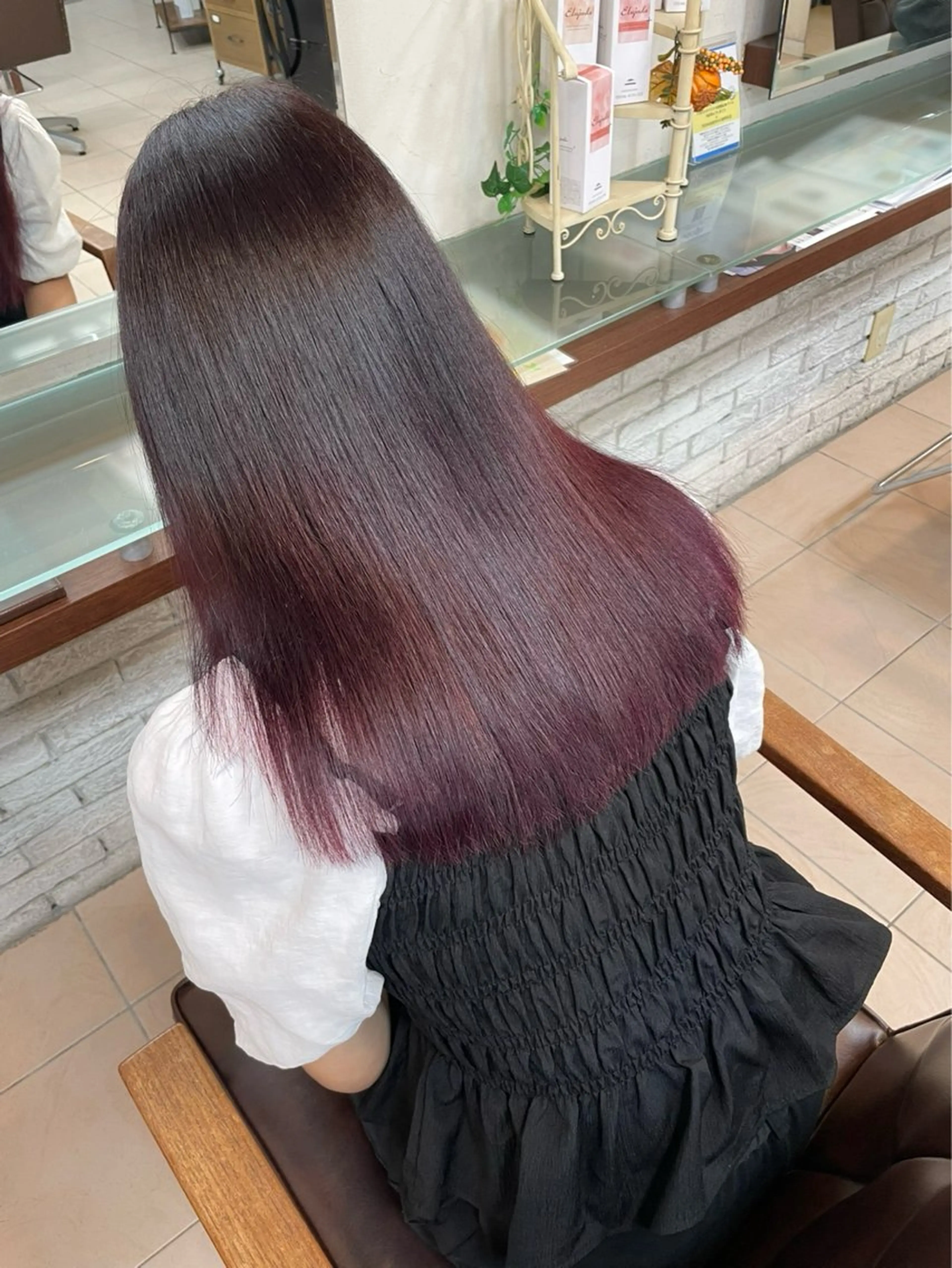 ロング カラー 髪質改善 ロング トリートメント ヘアカラー トリートメント 竹内 帆希のヘアスタイル