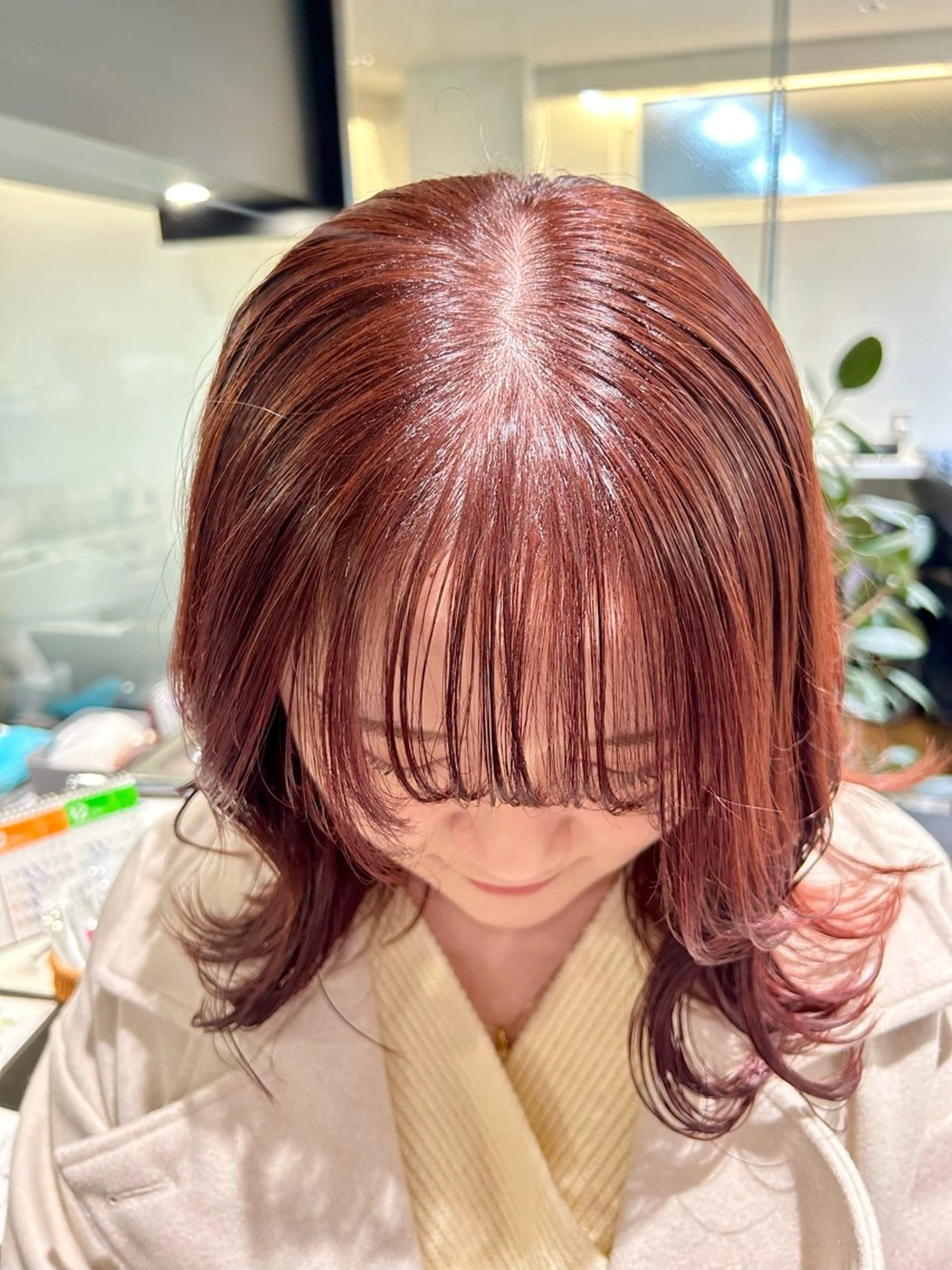 ロング カラー ピンクカラー レッドカラー 🎀ヘアセット透明感 /REINA🎀のヘアスタイル