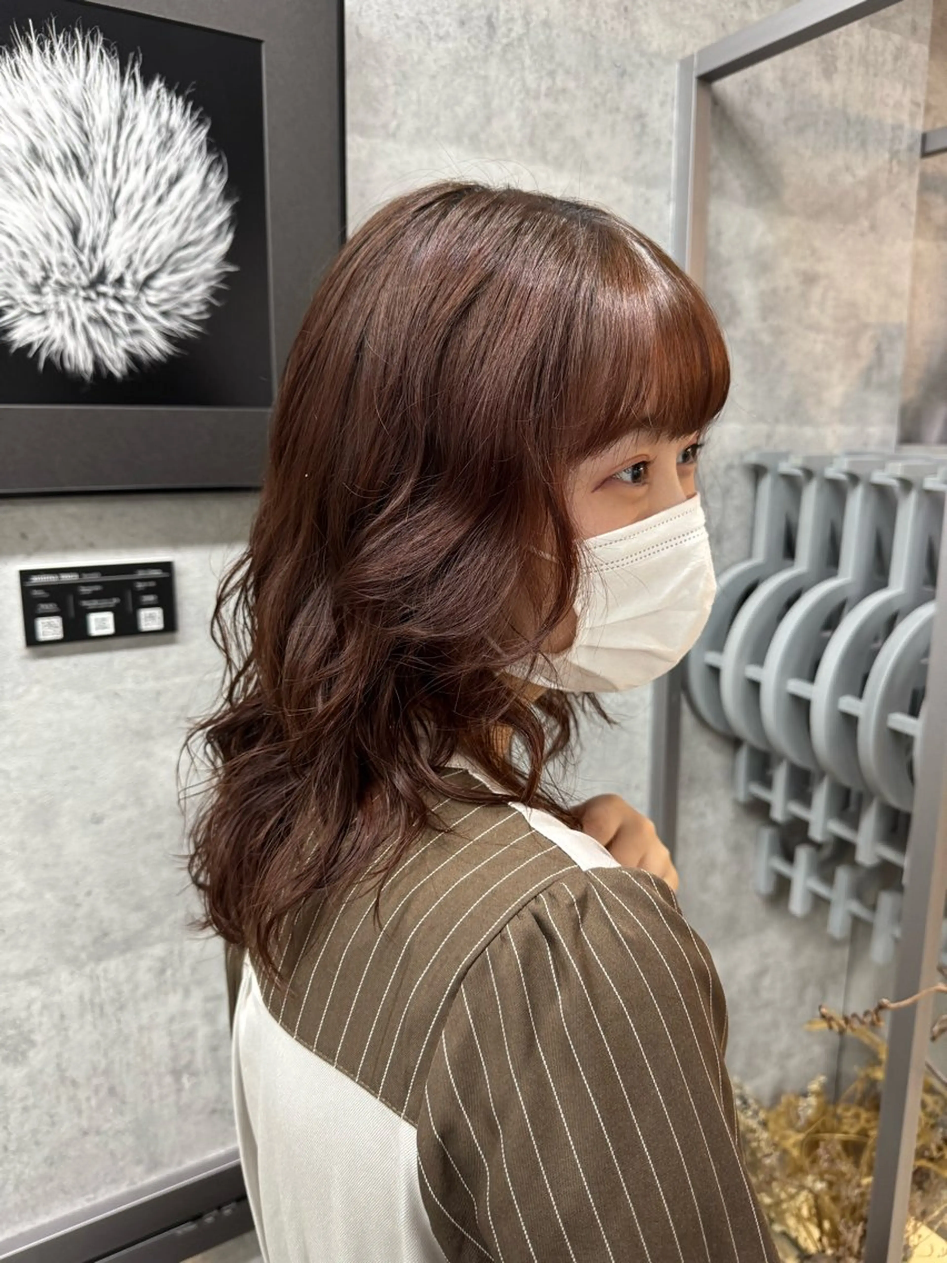 ミディアム パーマ NOOS omotesando所属・ユウ🌈表参道　艶髪 美髪　垢抜けカラー✨のヘアスタイル