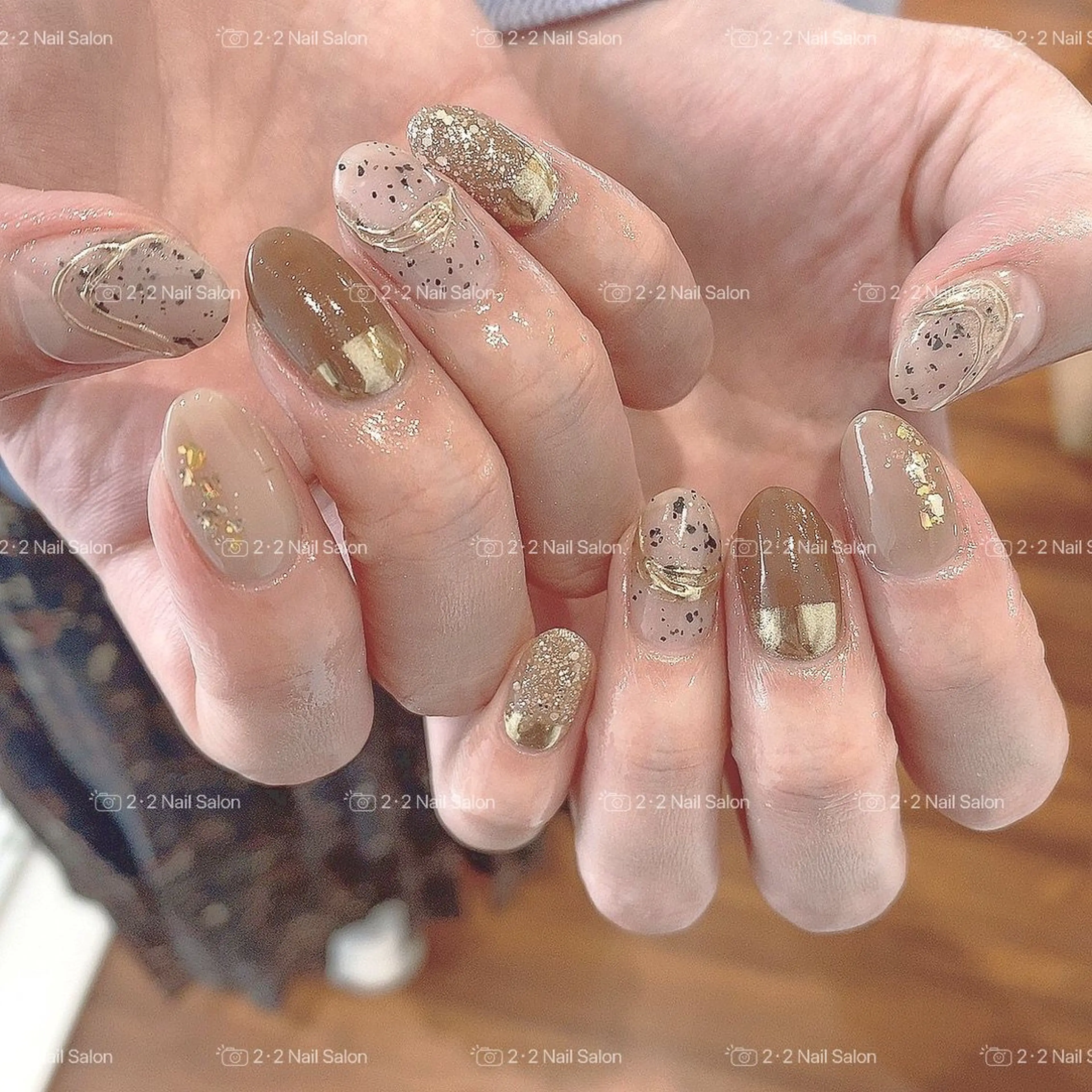 ネイル ハンドネイル 🦋y y Nail 🤍のネイルデザイン