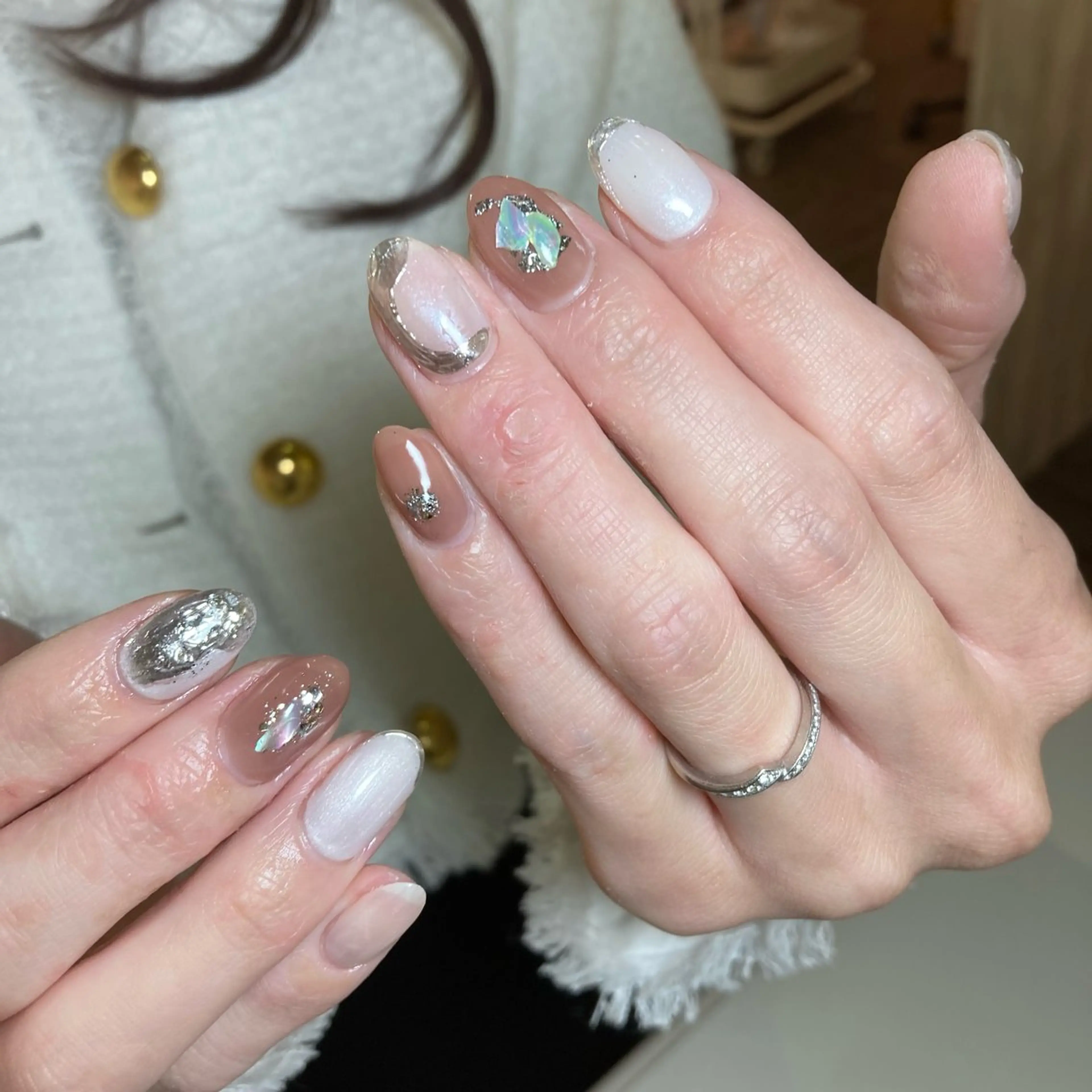 ネイル アートネイル 韓国ネイル マットネイル ミラーネイル ニュアンスネイル 🎀 Divas _Nagoyaのネイルデザイン