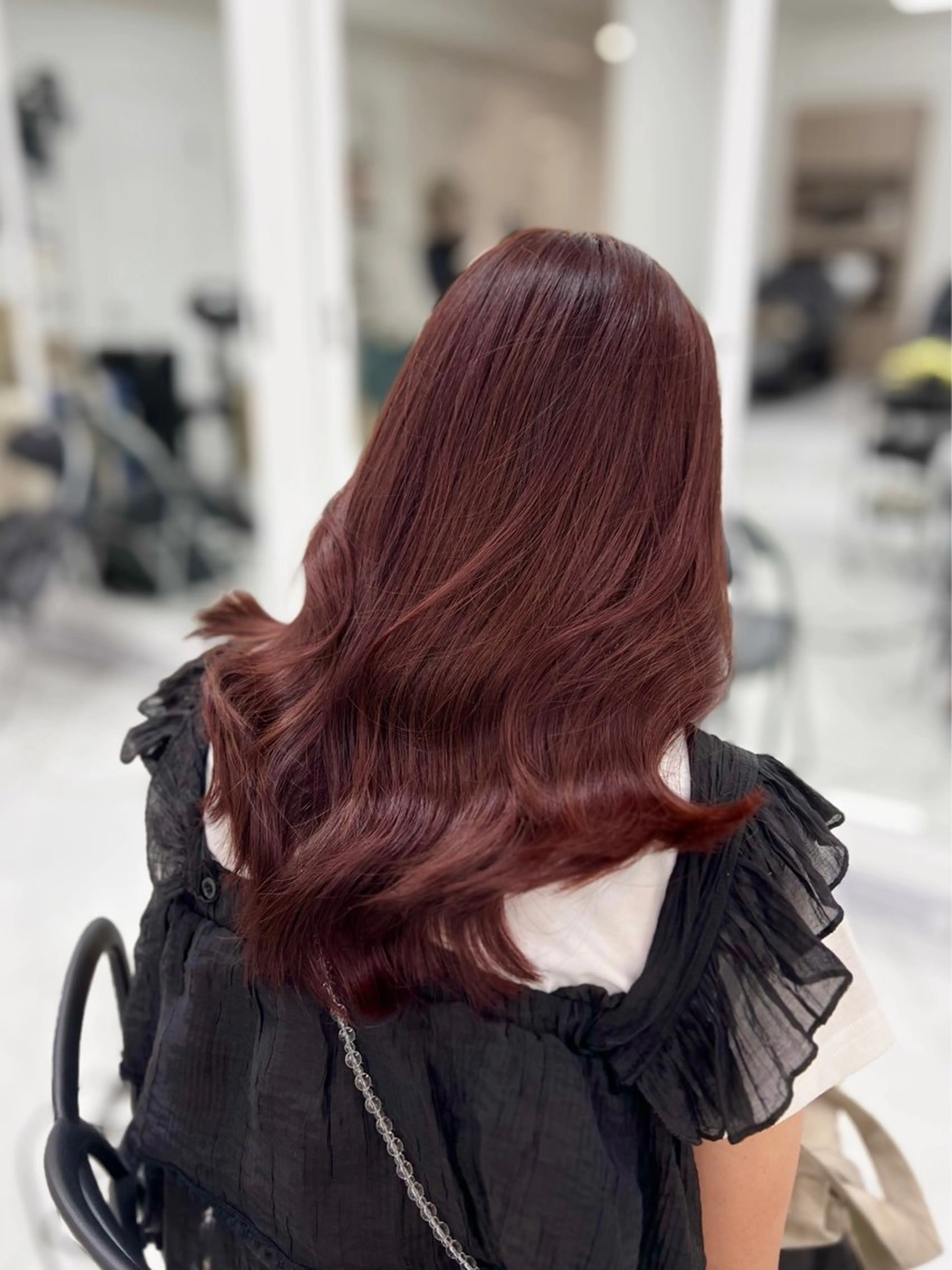 セミロング カット ヘアカラー レイヤー ／マッキーのヘアスタイル