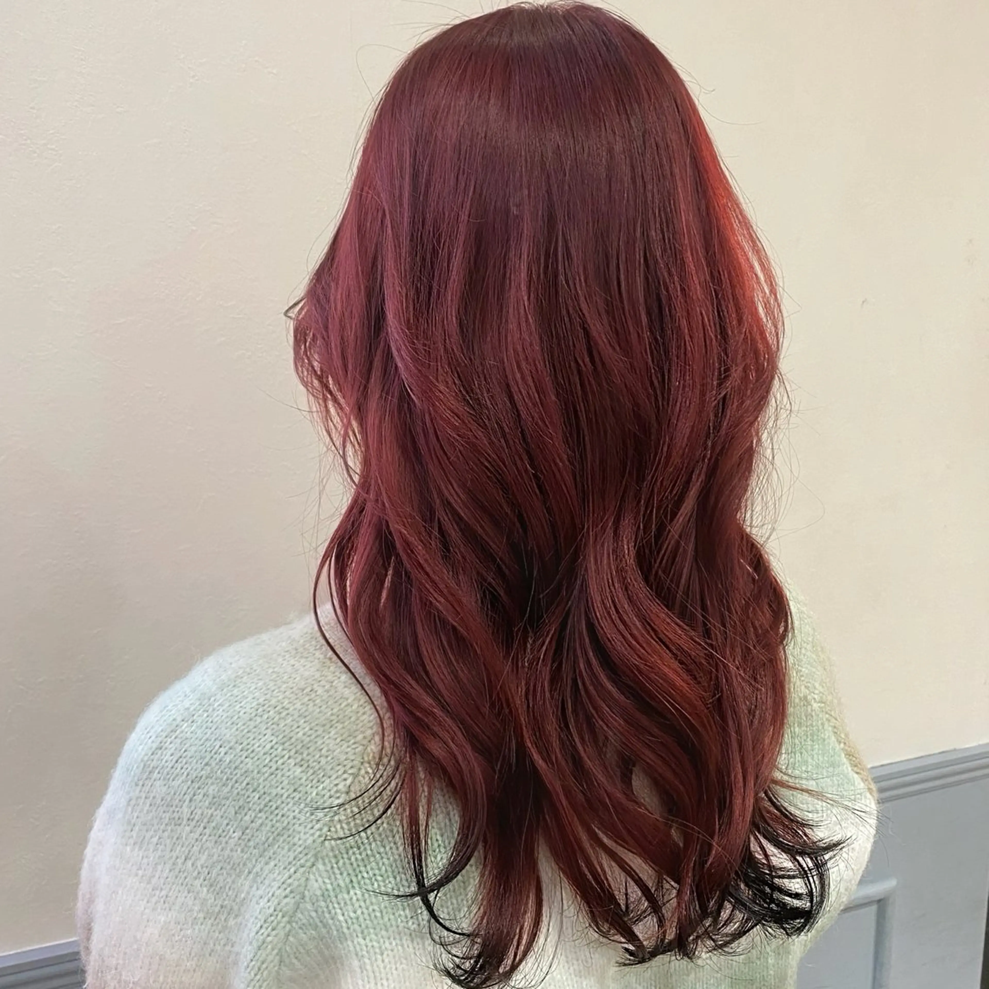セミロング カット ヘアカラー トリートメント SALOWIN銀座PAYⅡ店所属・GINZARay2 風本朱里🐥のヘアスタイル