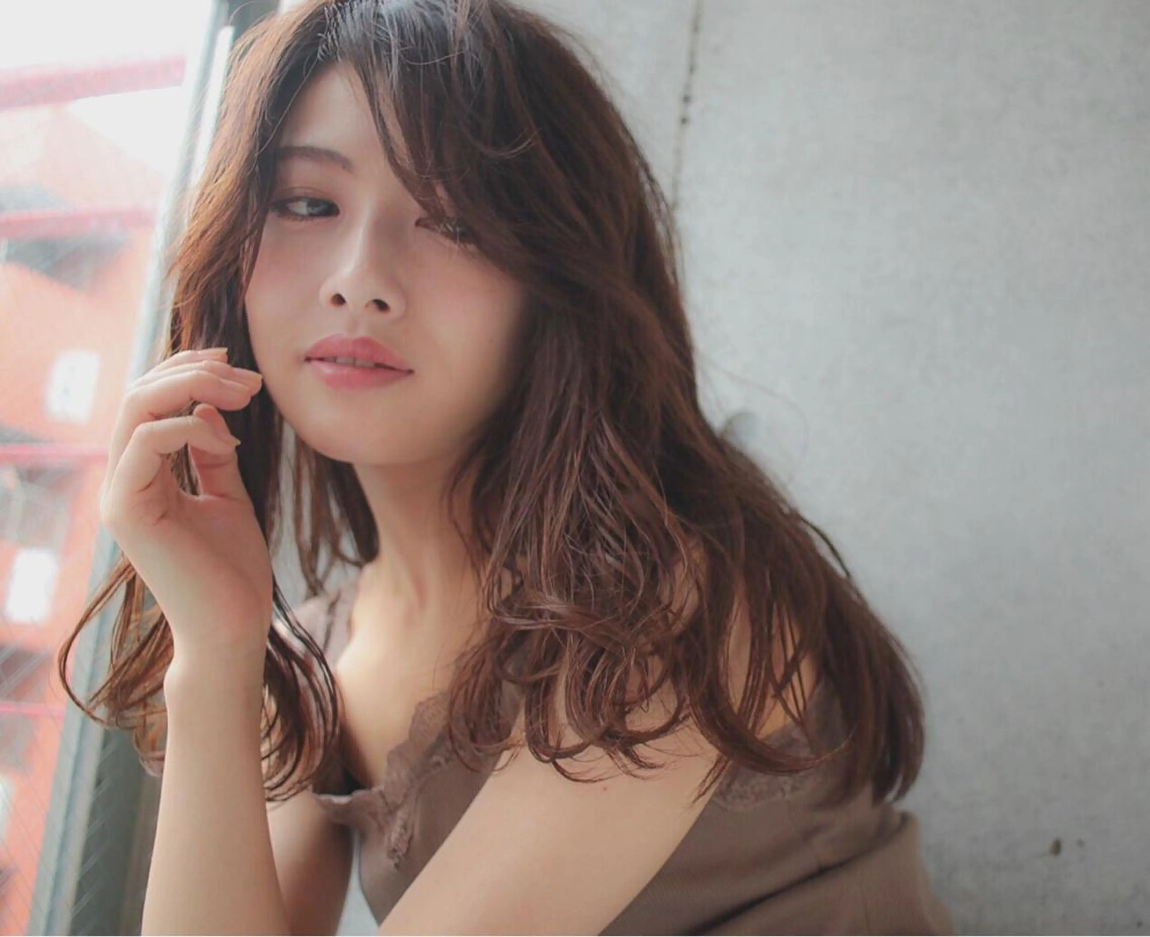 ミディアム カラー カット ヘアカラー トリートメント ヘアセット Rico OFFICIALのヘアスタイル