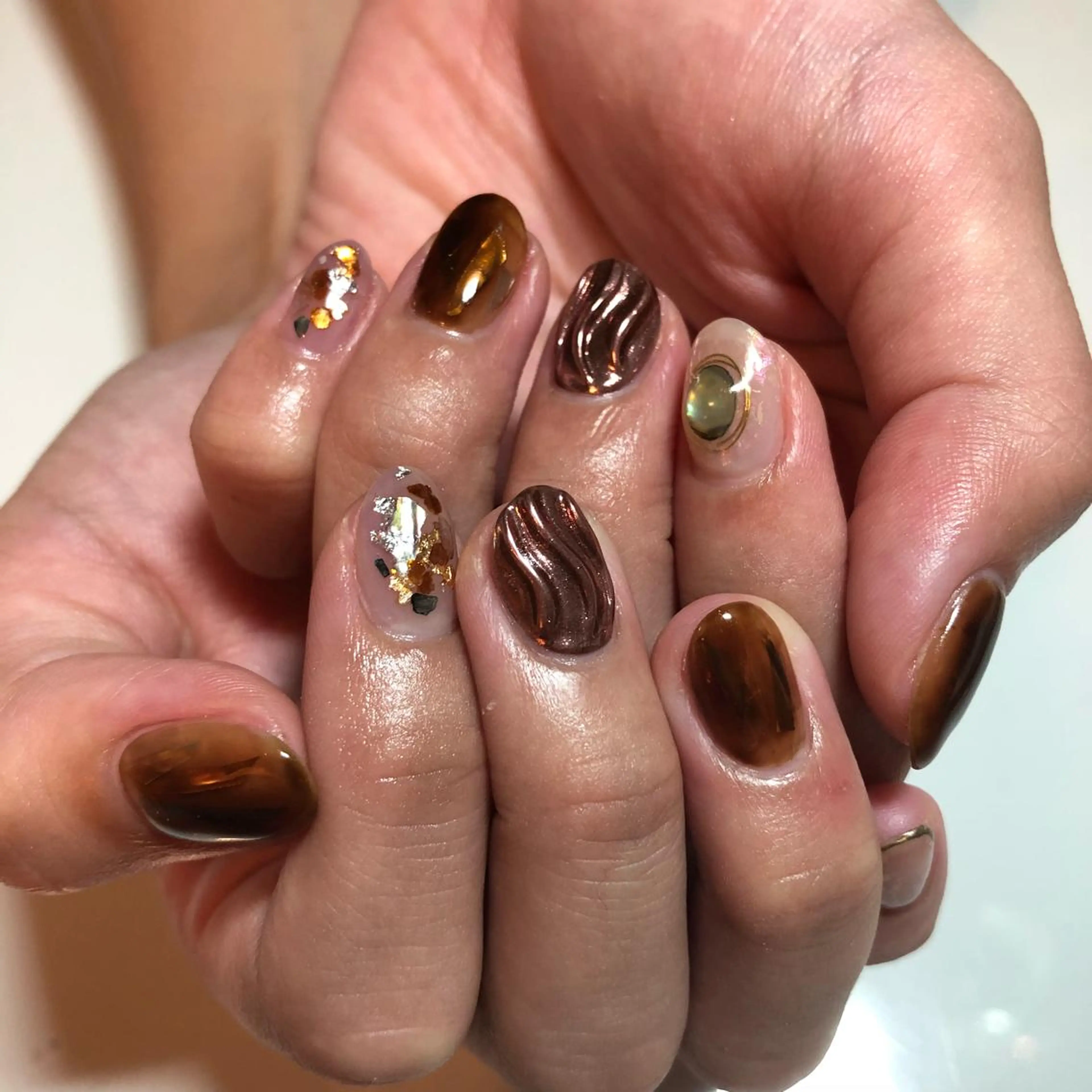 ネイル ニュアンスネイル g-up nail所属・米田 律子のネイルデザイン