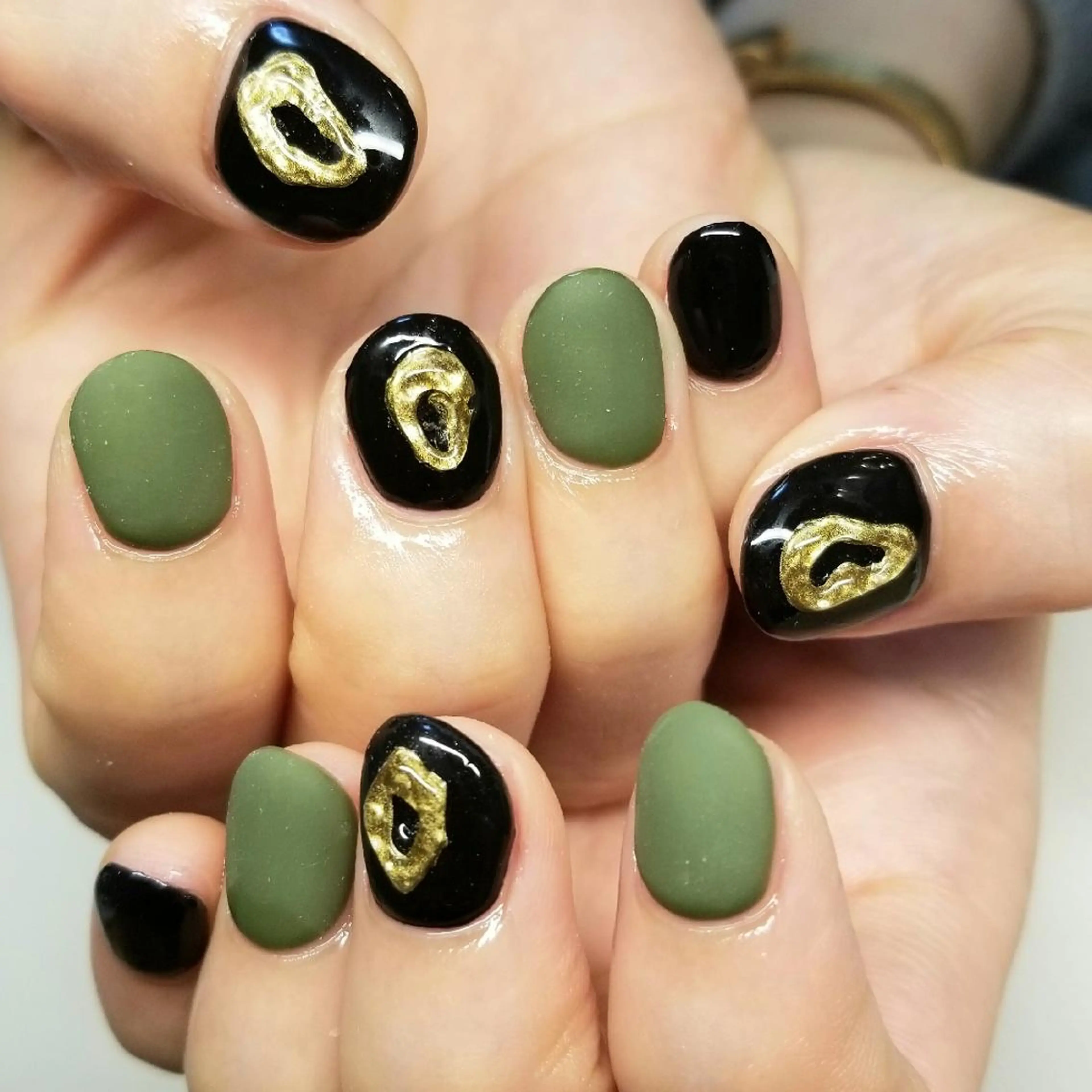 ネイル アートネイル マットネイル L'instant  Nail Artzのネイルデザイン