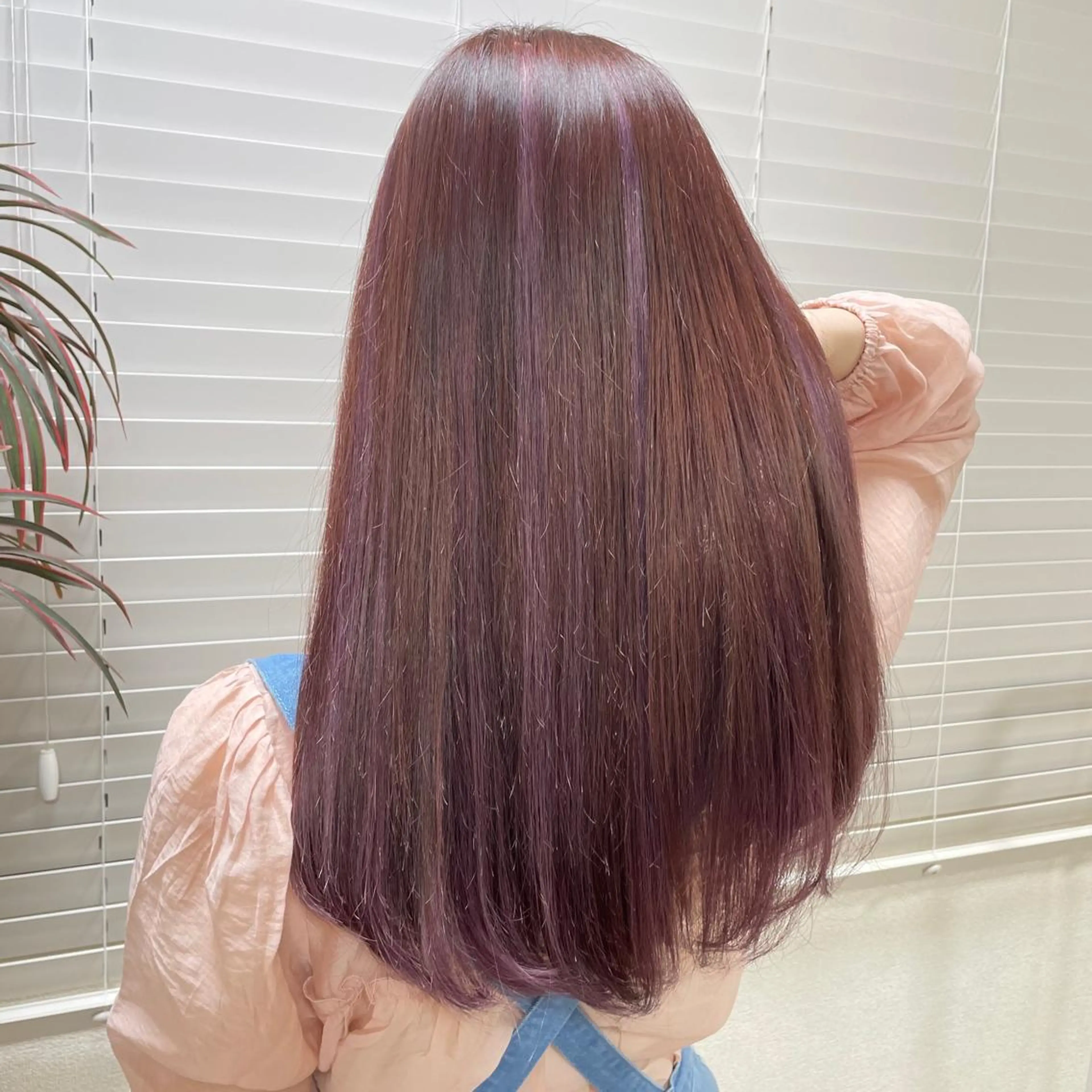 ロング カラー ブラウンカラー ピンクカラー ピンクブラウン ヘアカラー アンククロス横浜関内店所属・ブリーチカラーカット /miinaのヘアスタイル