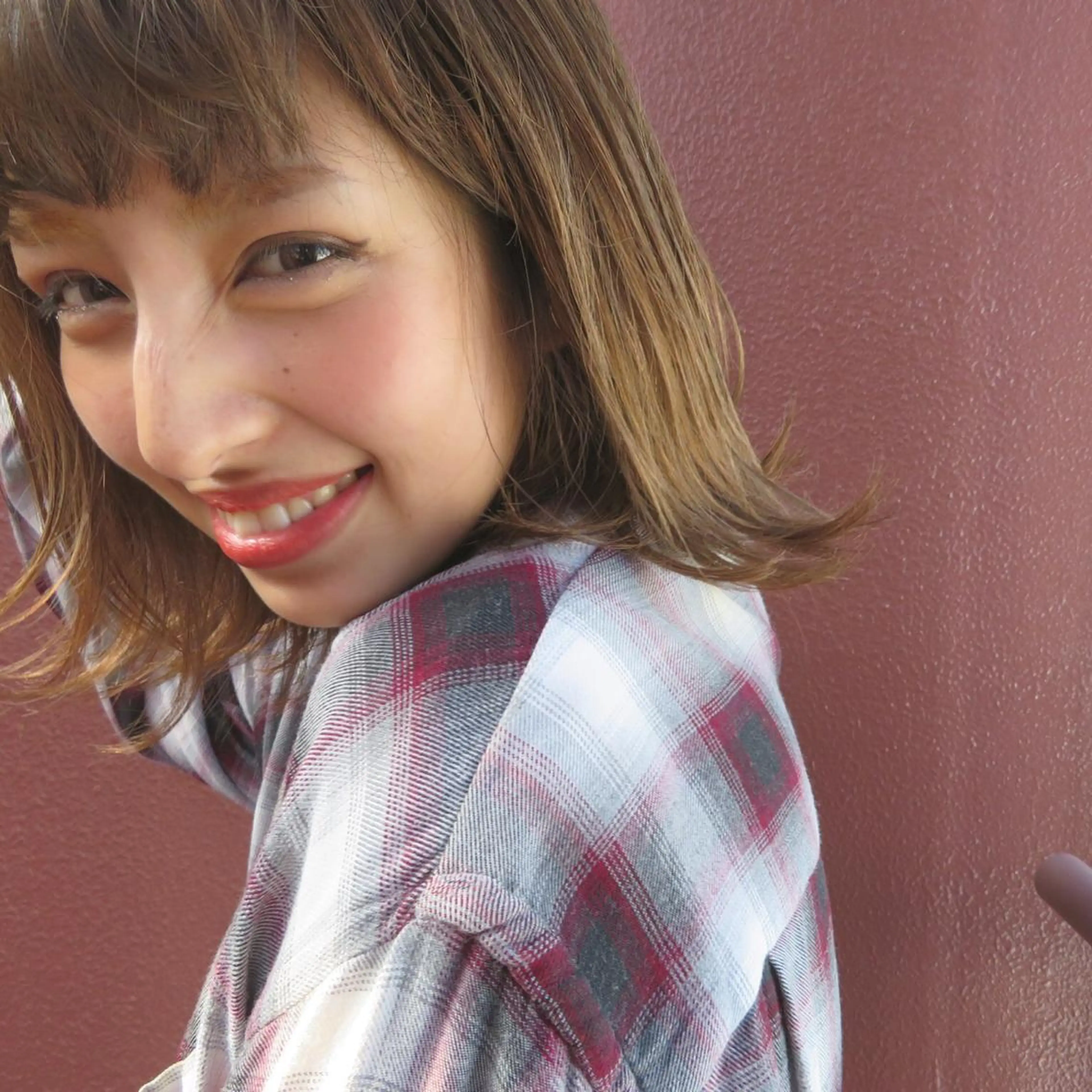 ショート セミロング ロング カラー ヘアアレンジ 外国人風カラー レイヤーカット BLend 渋谷のヘアスタイル