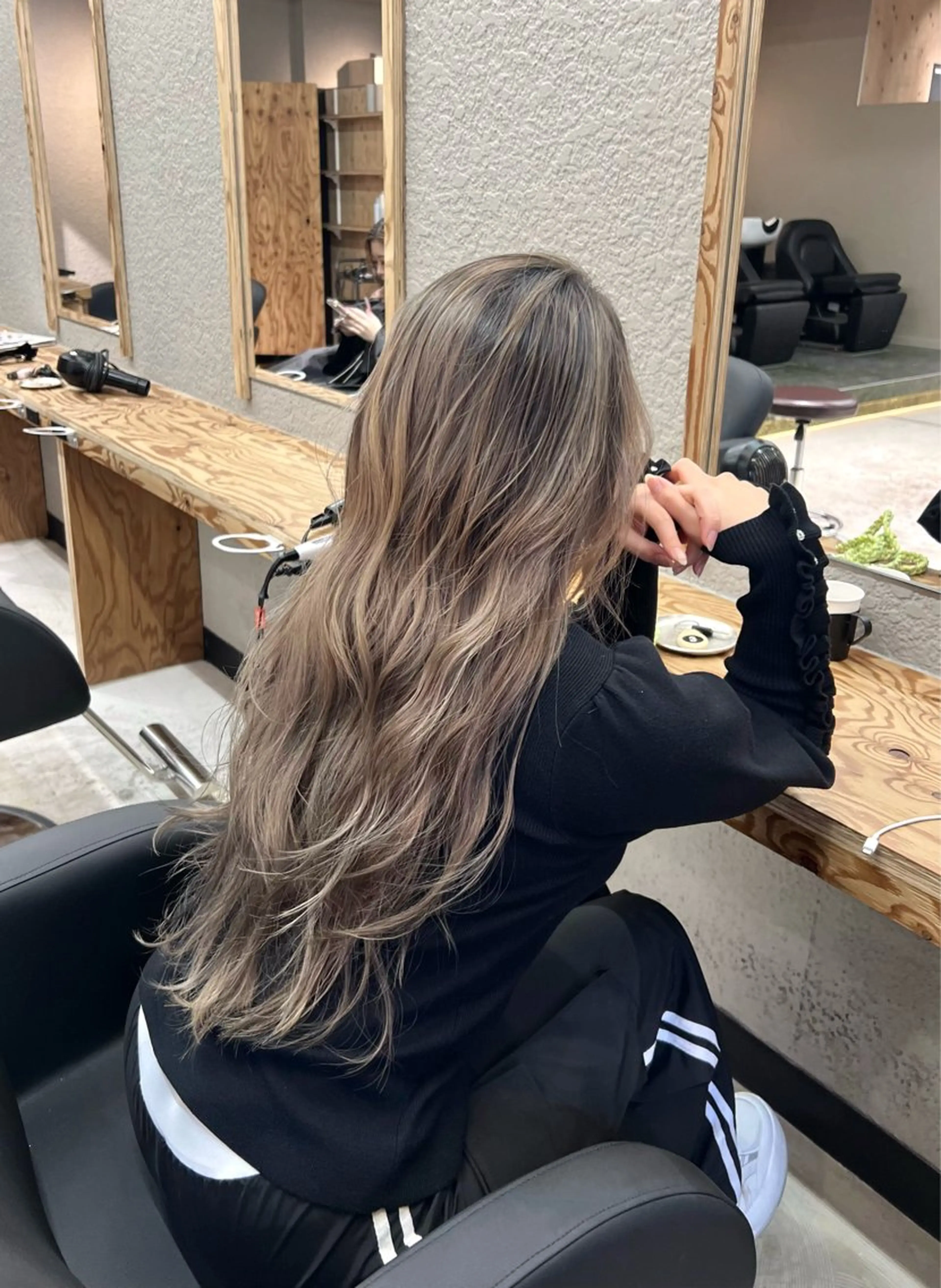 ロング カラー 💖難波レイヤー カット💖ツバサのヘアスタイル
