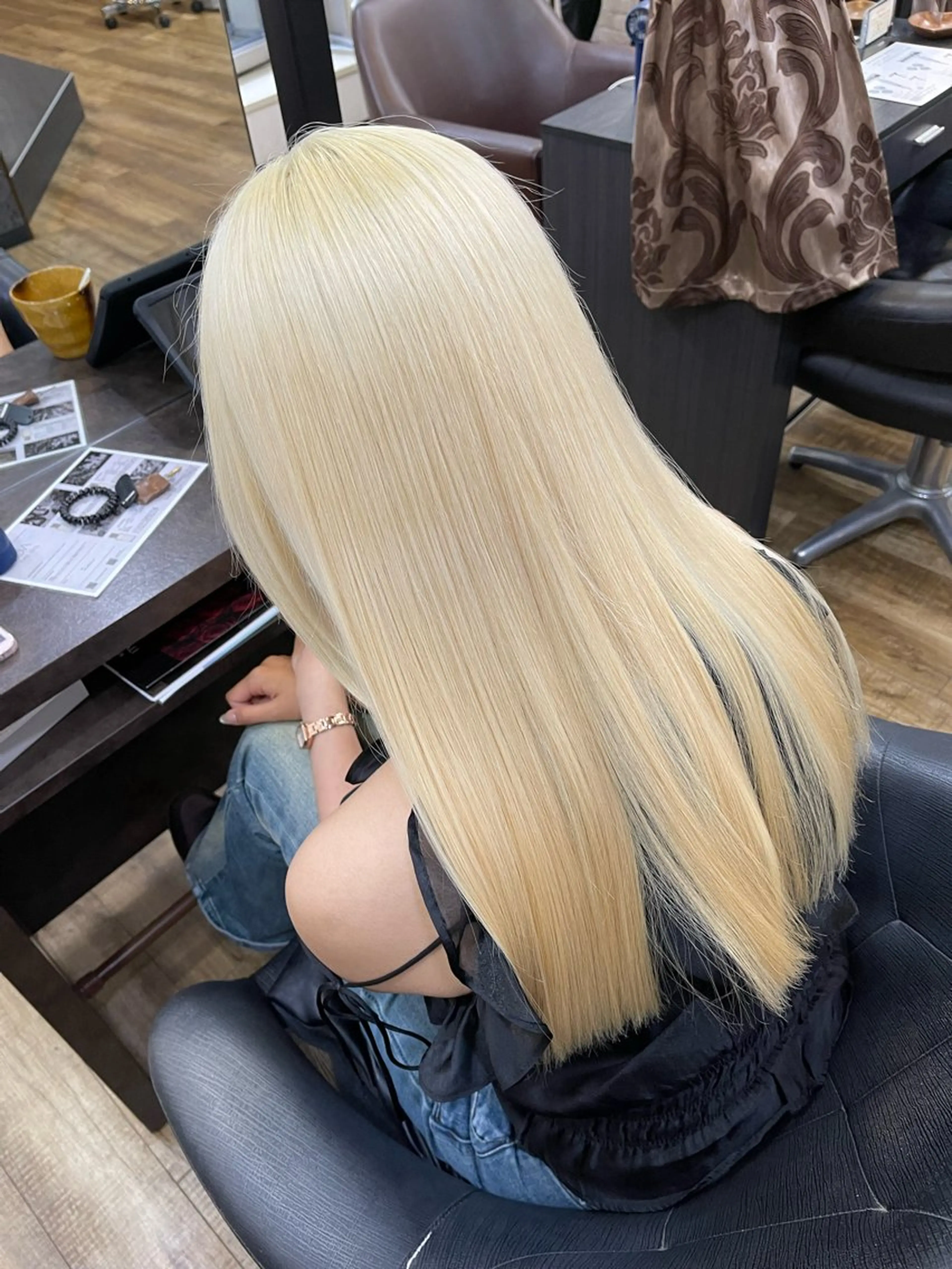 ロング ヘアカラー トリートメント ブリーチカラー /名駅/楓のヘアスタイル