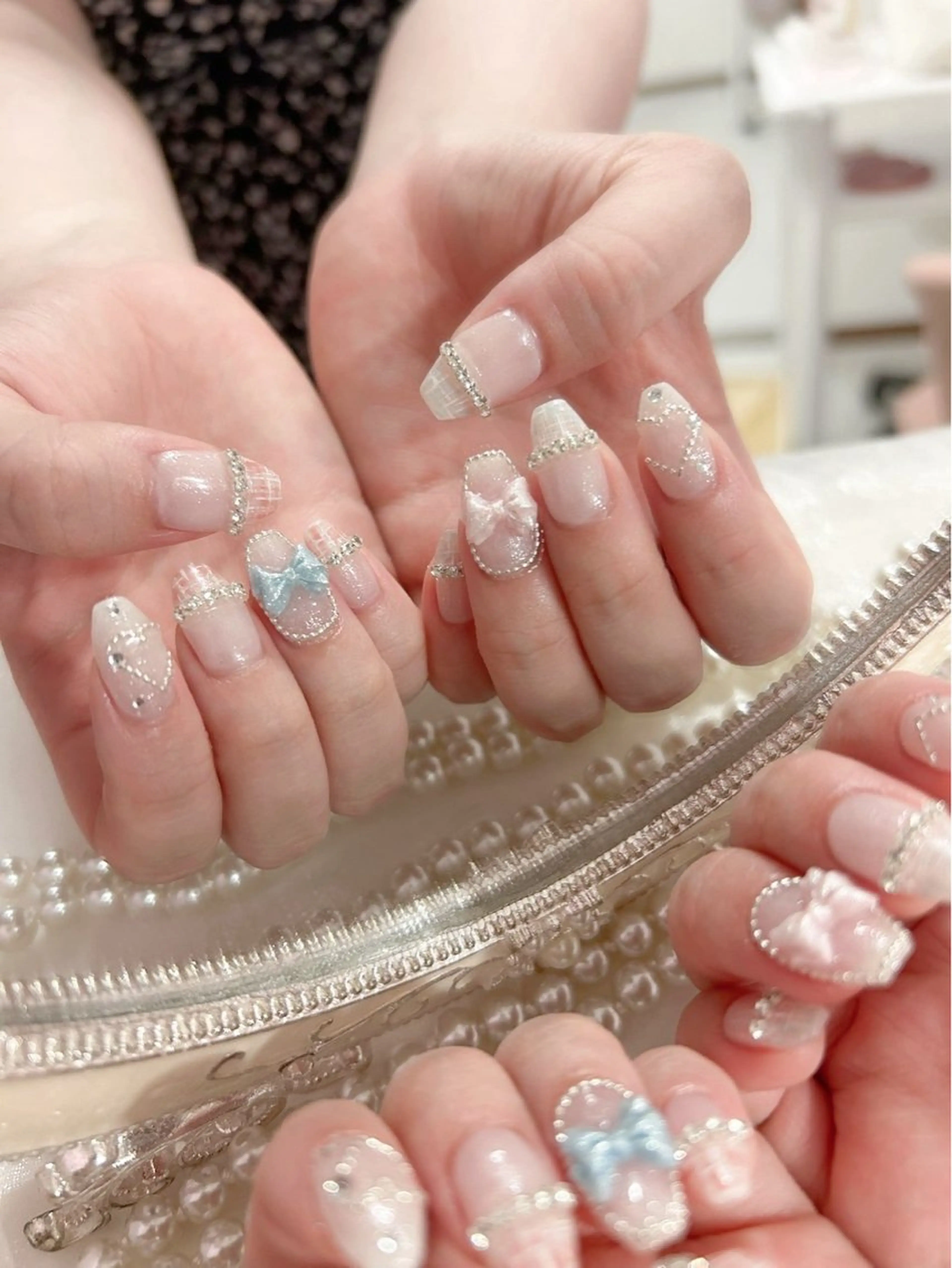 ネイル ちゅるんネイル🩵 miyuのネイルデザイン