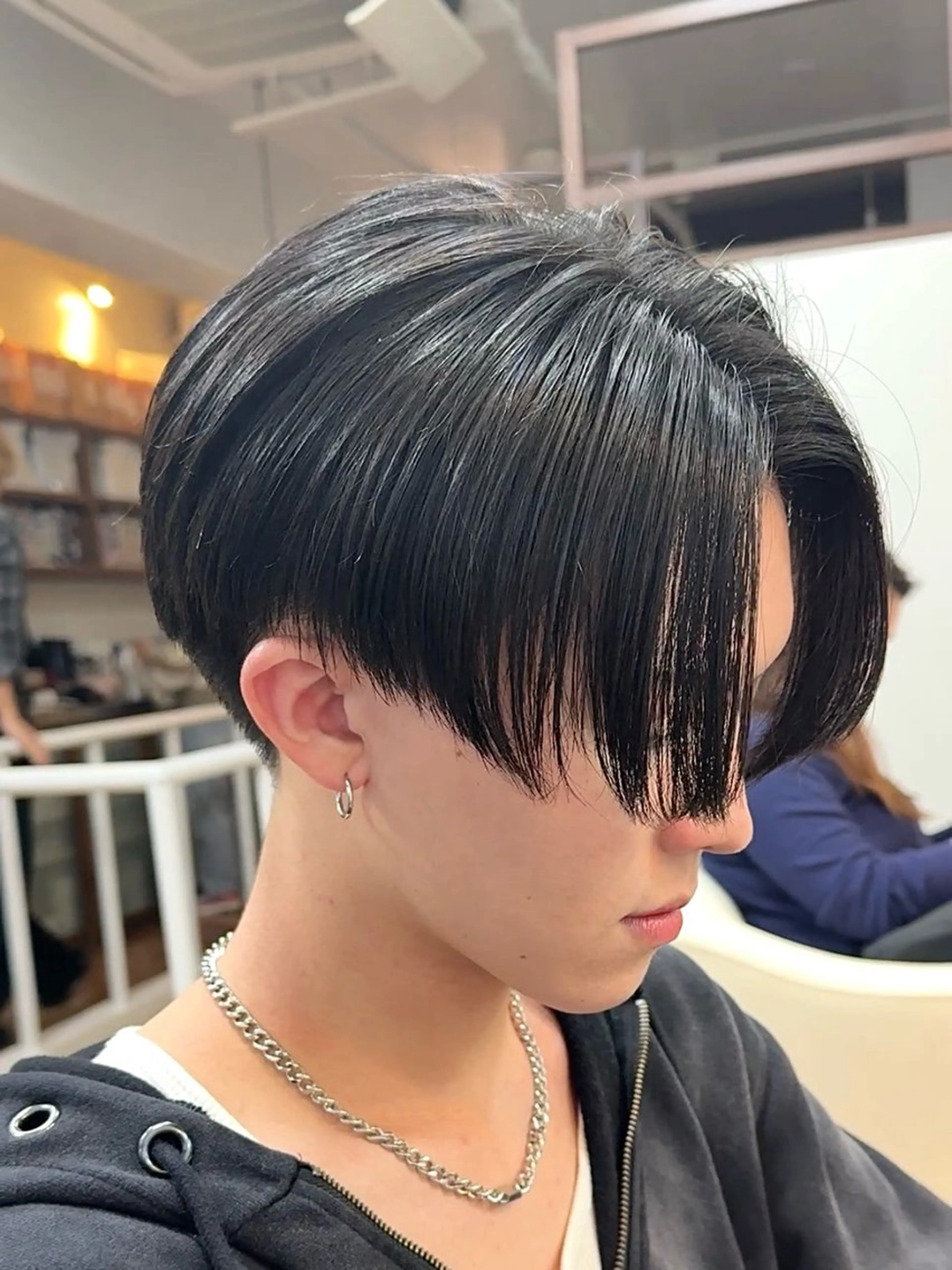 ショート メンズ センターパート カット STUDIO 4H所属・小山功陽 /メンズスタイルのヘアスタイル