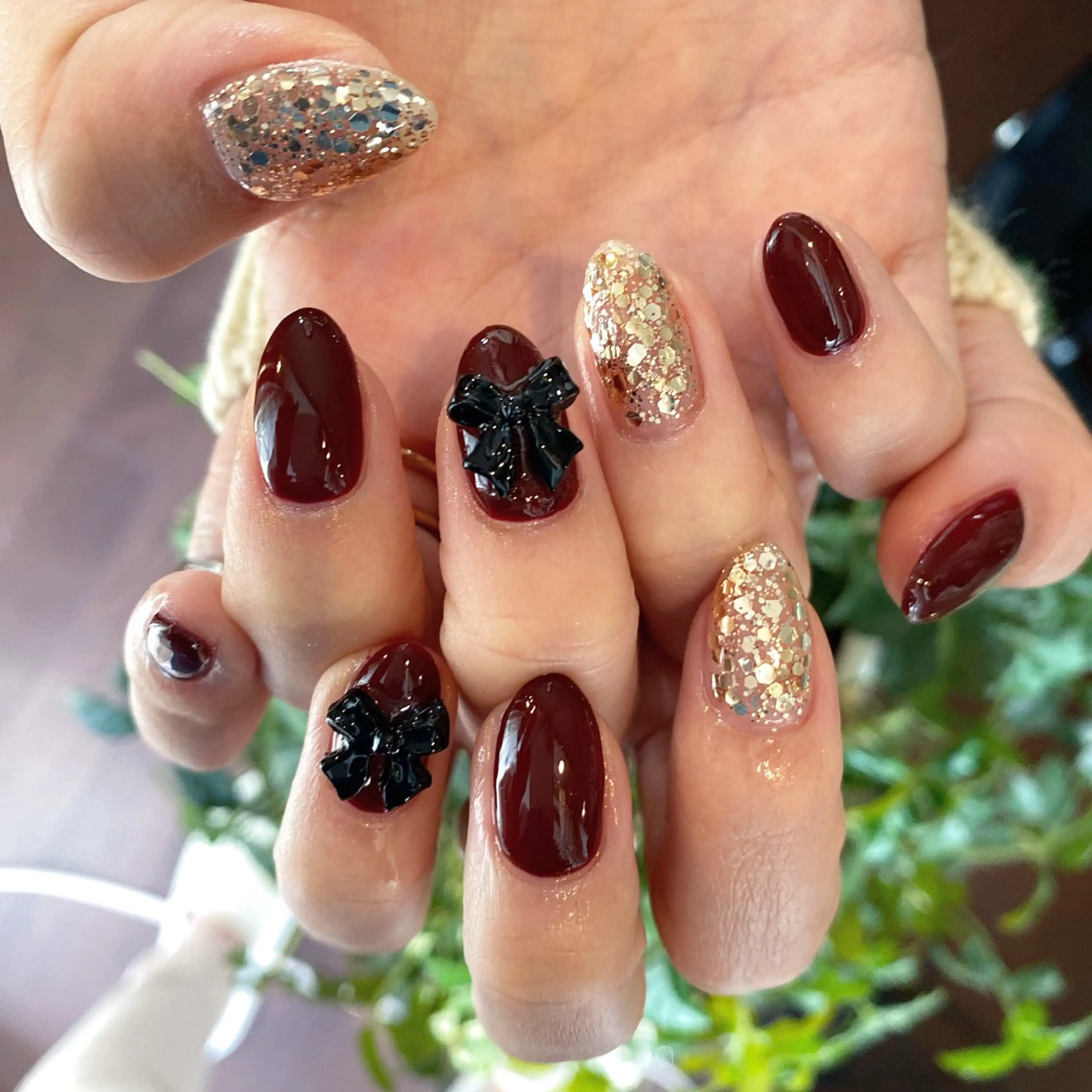 ネイル ラメ(グリッター) private nail salon   crystal ⭐︎ color所属・crystal ⭐︎ colorのネイルデザイン