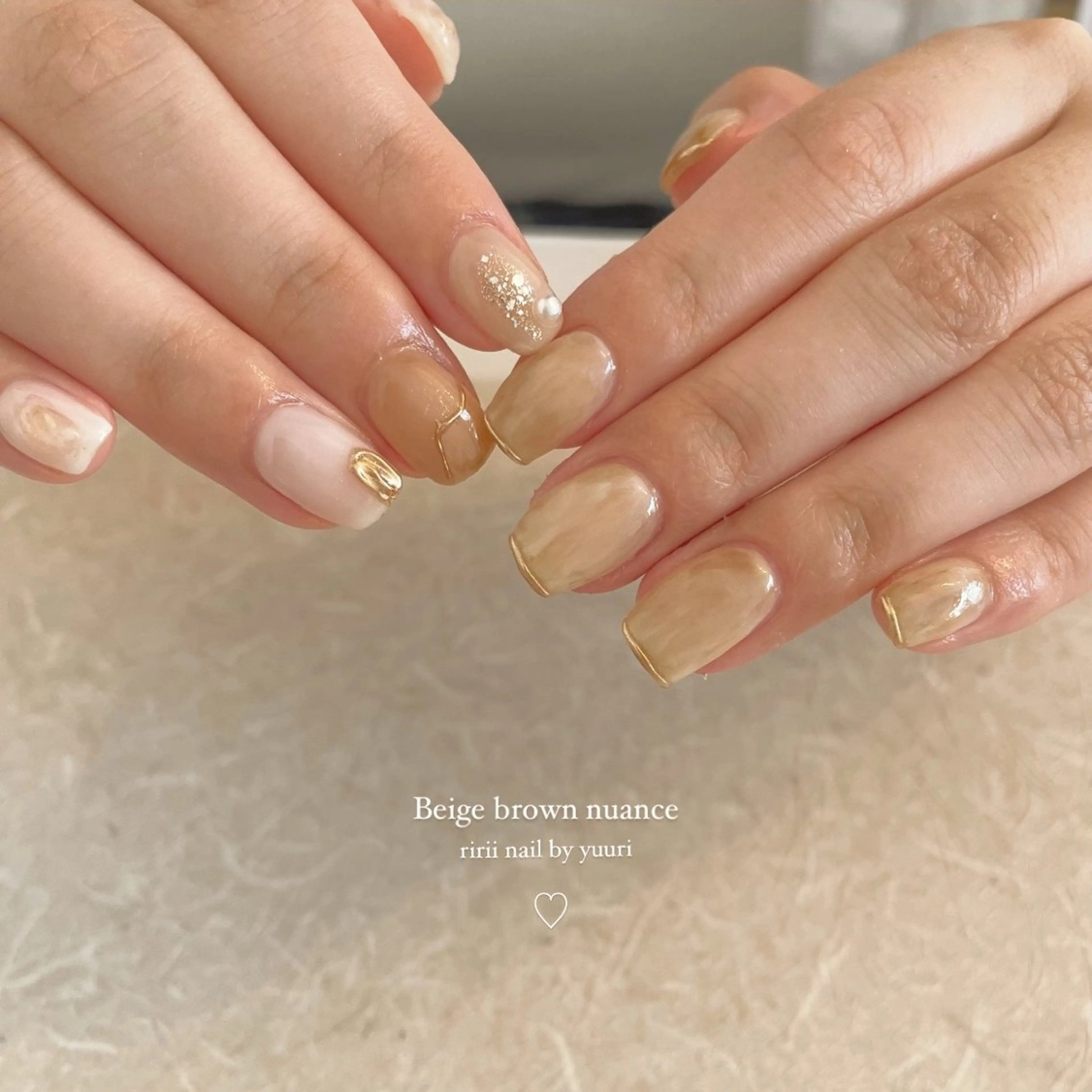 ネイル ブラウン Ún.private nail salonのネイルデザイン