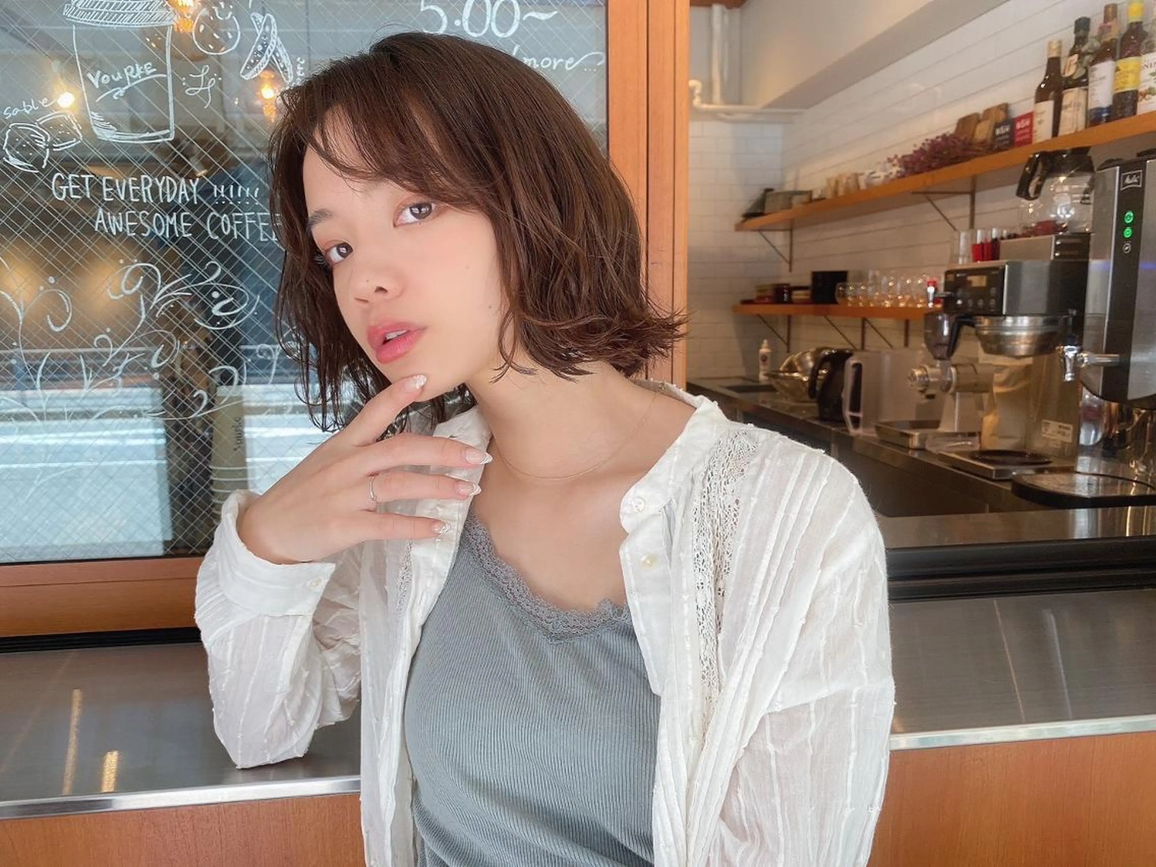 セミロング 似合わせカット 小顔カット トリートメント ⭐️Shelter by TOKYO⭐️のヘアスタイル