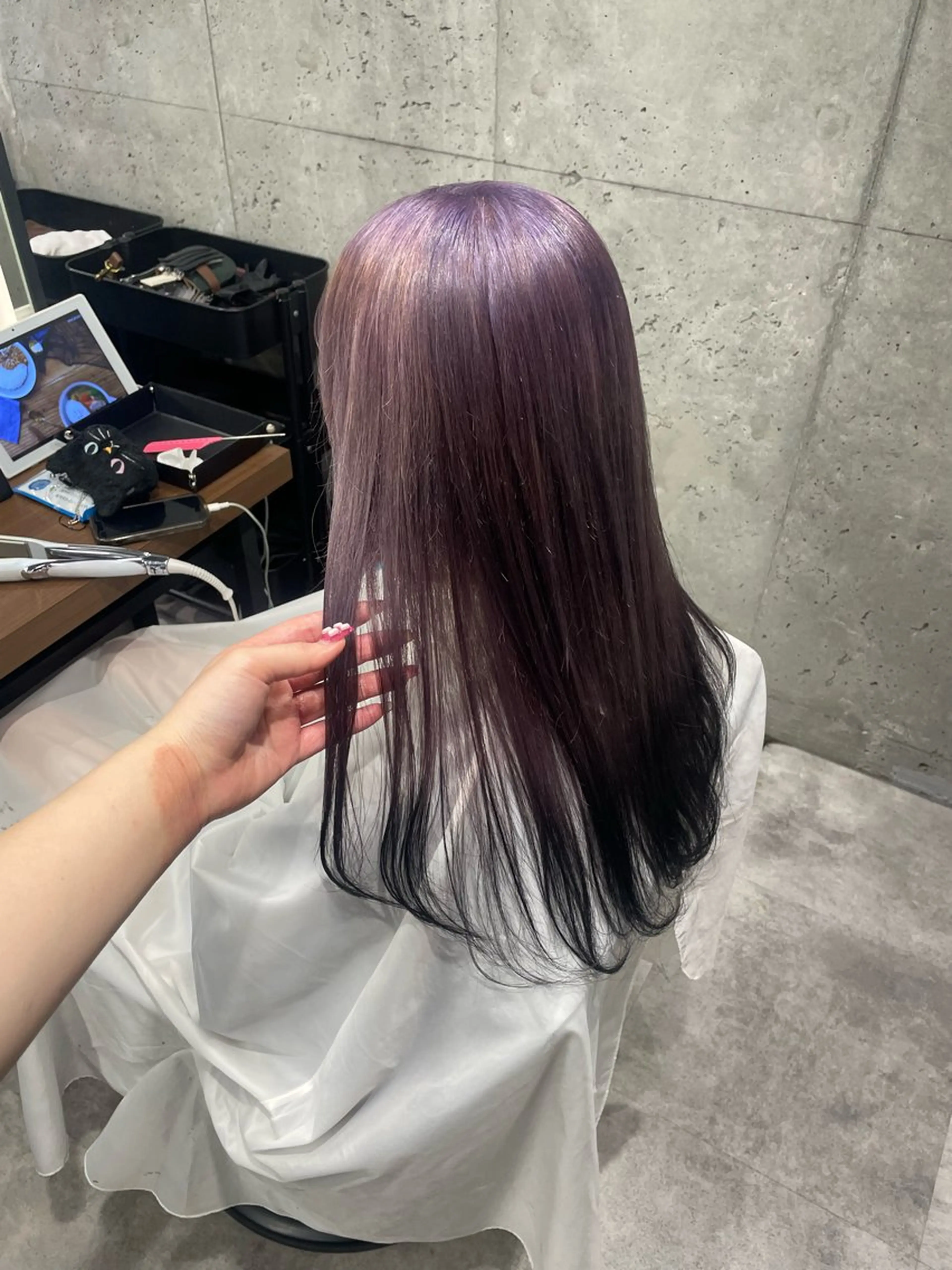 ロング カラー ブリーチ ケアブリーチ デザインカラー ツートーンカラー ヘアカラー 暖色/ハイトーン/ カラー/HBLのヘアスタイル