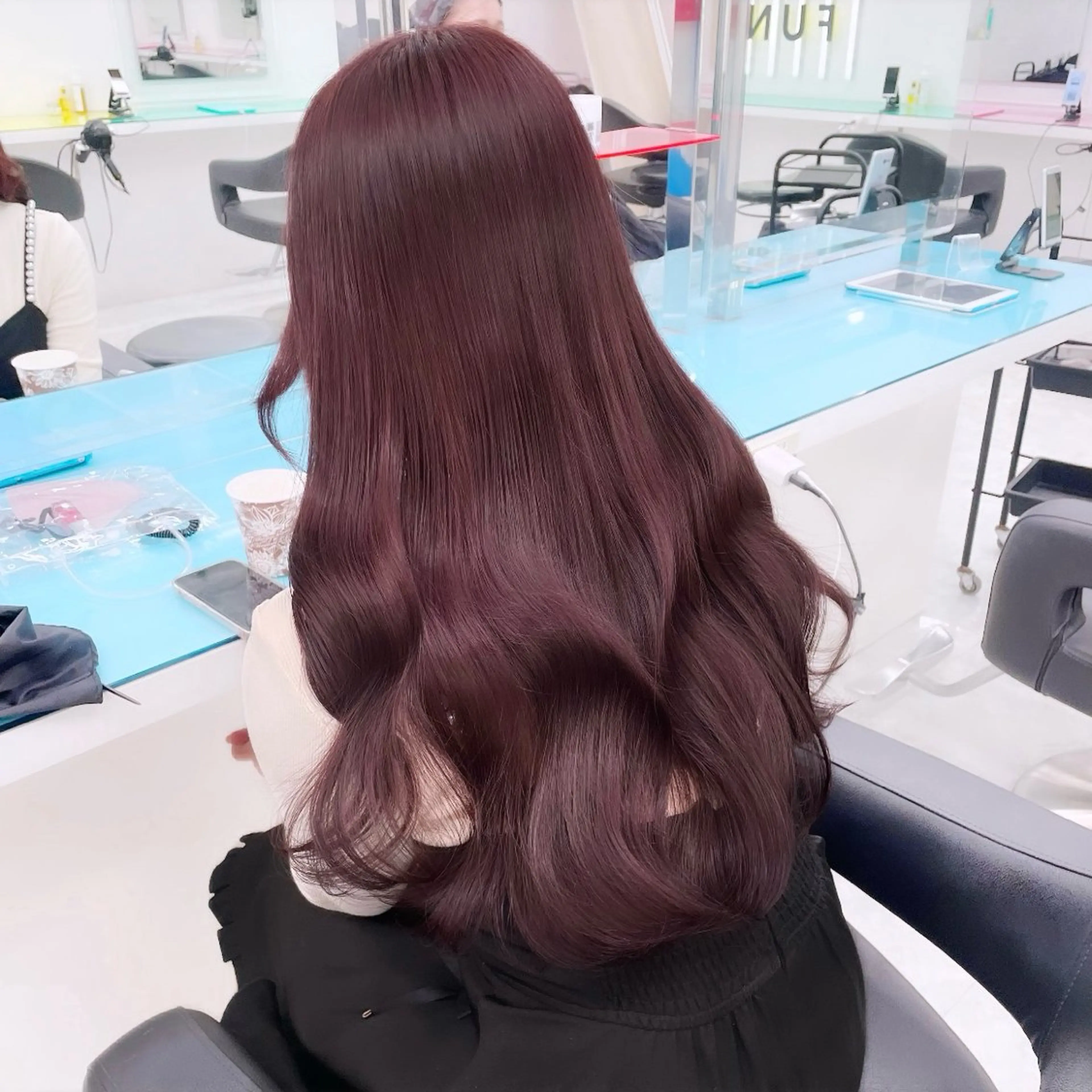 ロング ヘアカラー トリートメント 🎀モテ 暖色🎀のヘアスタイル
