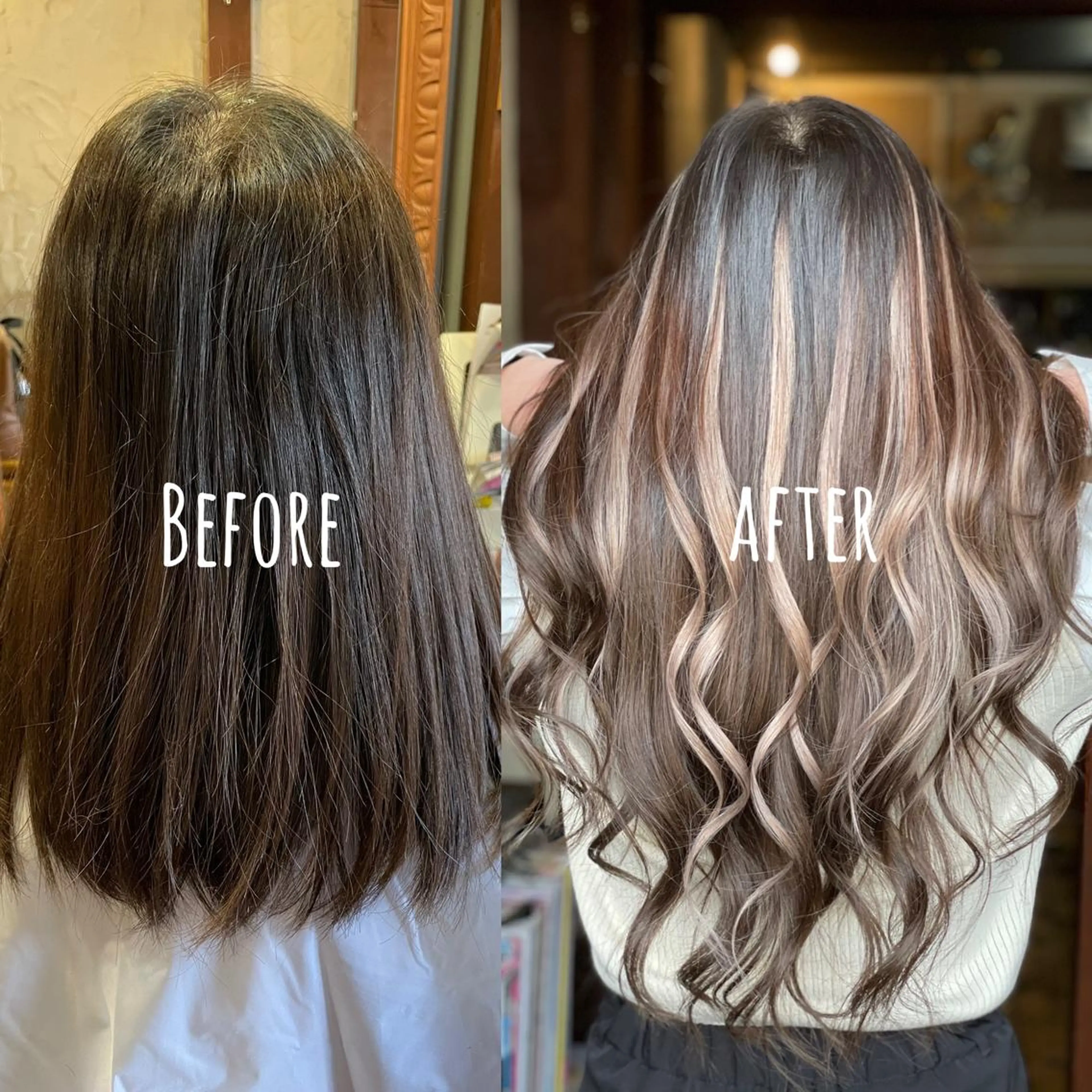 ロング シールエクステ エクステ ハイライト ロング カット エクステ ReHyd BEAUTÉ salon&store 心斎橋店所属・❤️MASAKO❤️ 🌸🩷エクステ🩷のヘアスタイル