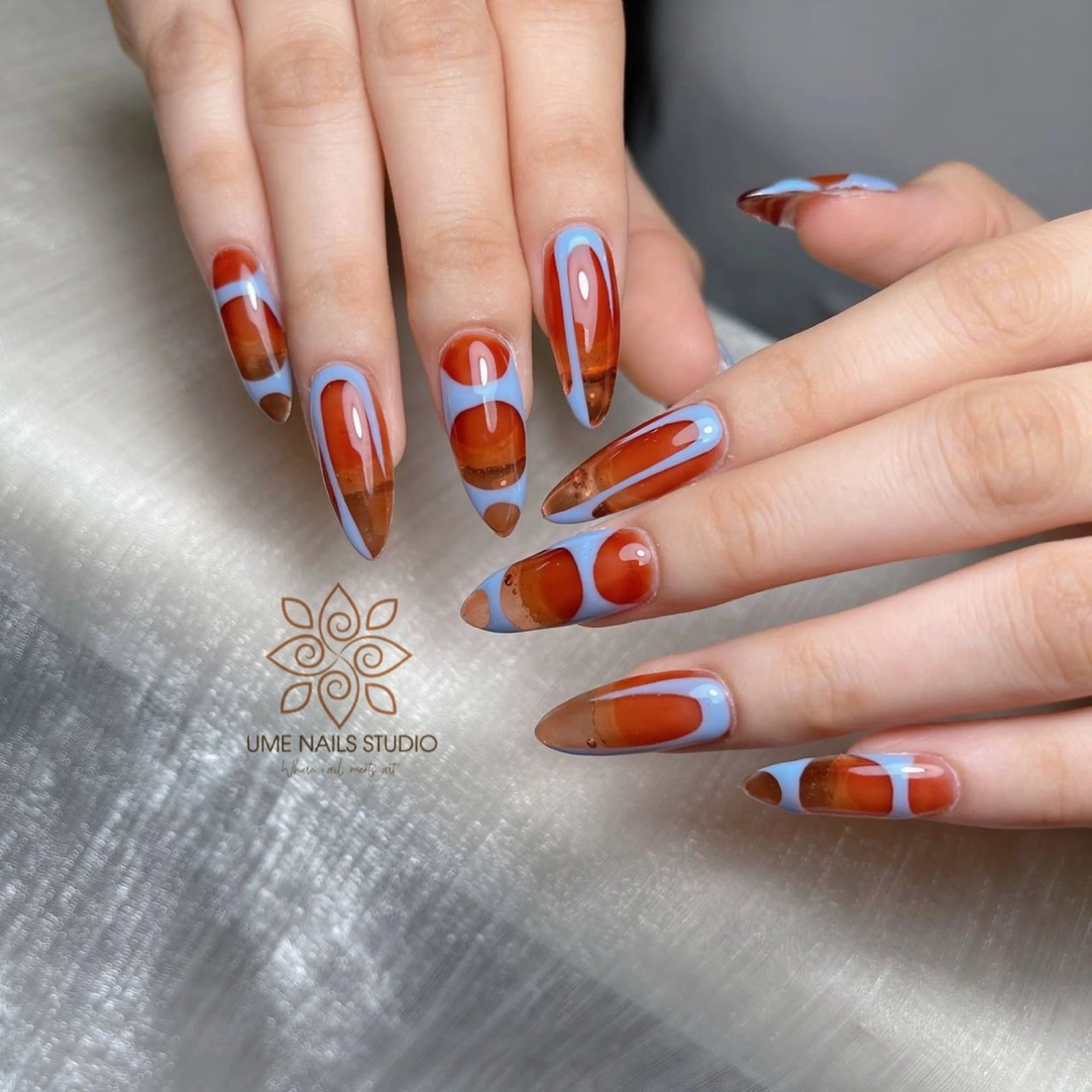 ネイル チークネイル クリアネイル ガーリー キラキラネイル 韓国ネイル ハンドネイル Ume Nail Studioのネイルデザイン