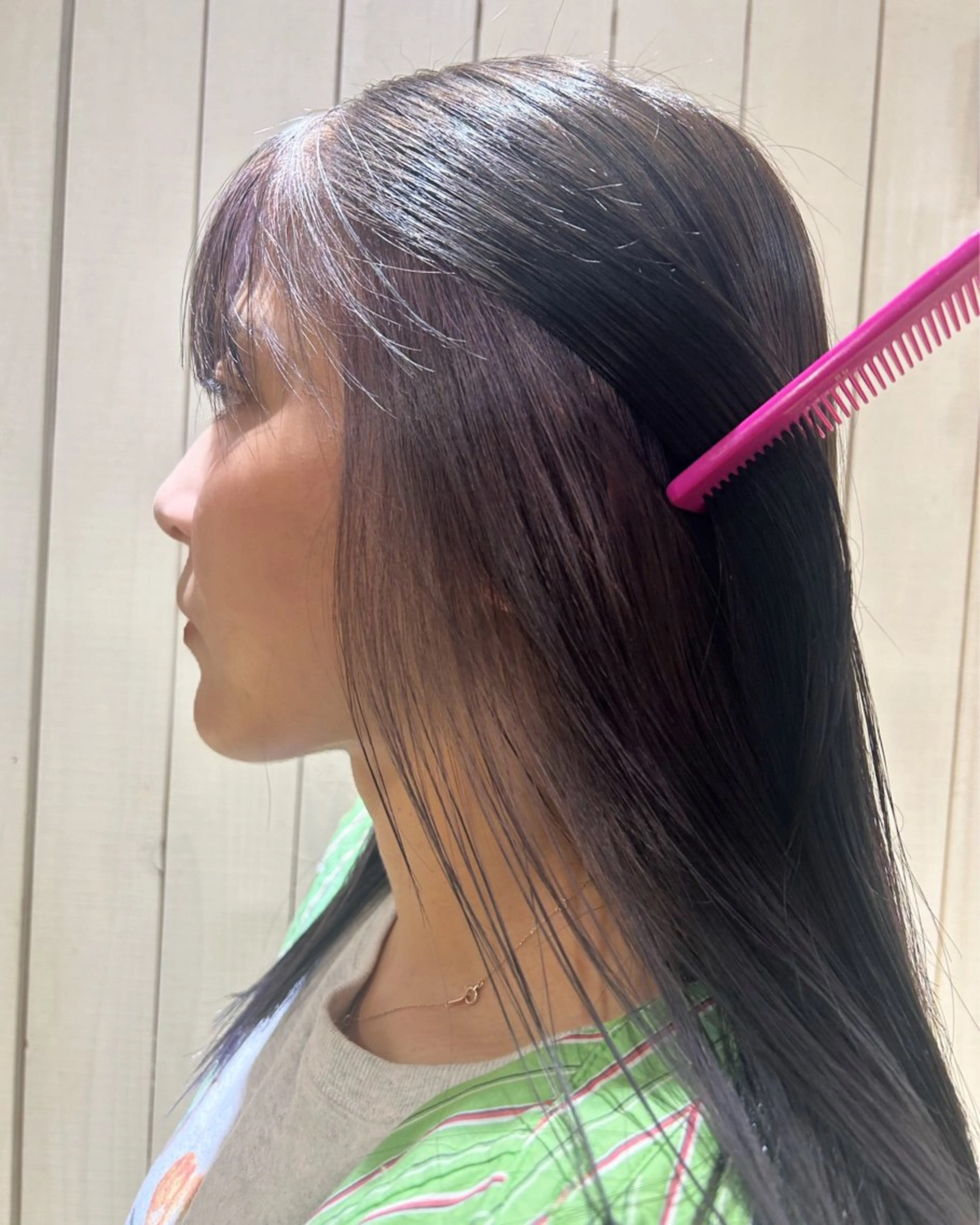 セミロング カラー ヘアカラー トリートメント ☁️透明感カラー☁️ Reikaのヘアスタイル