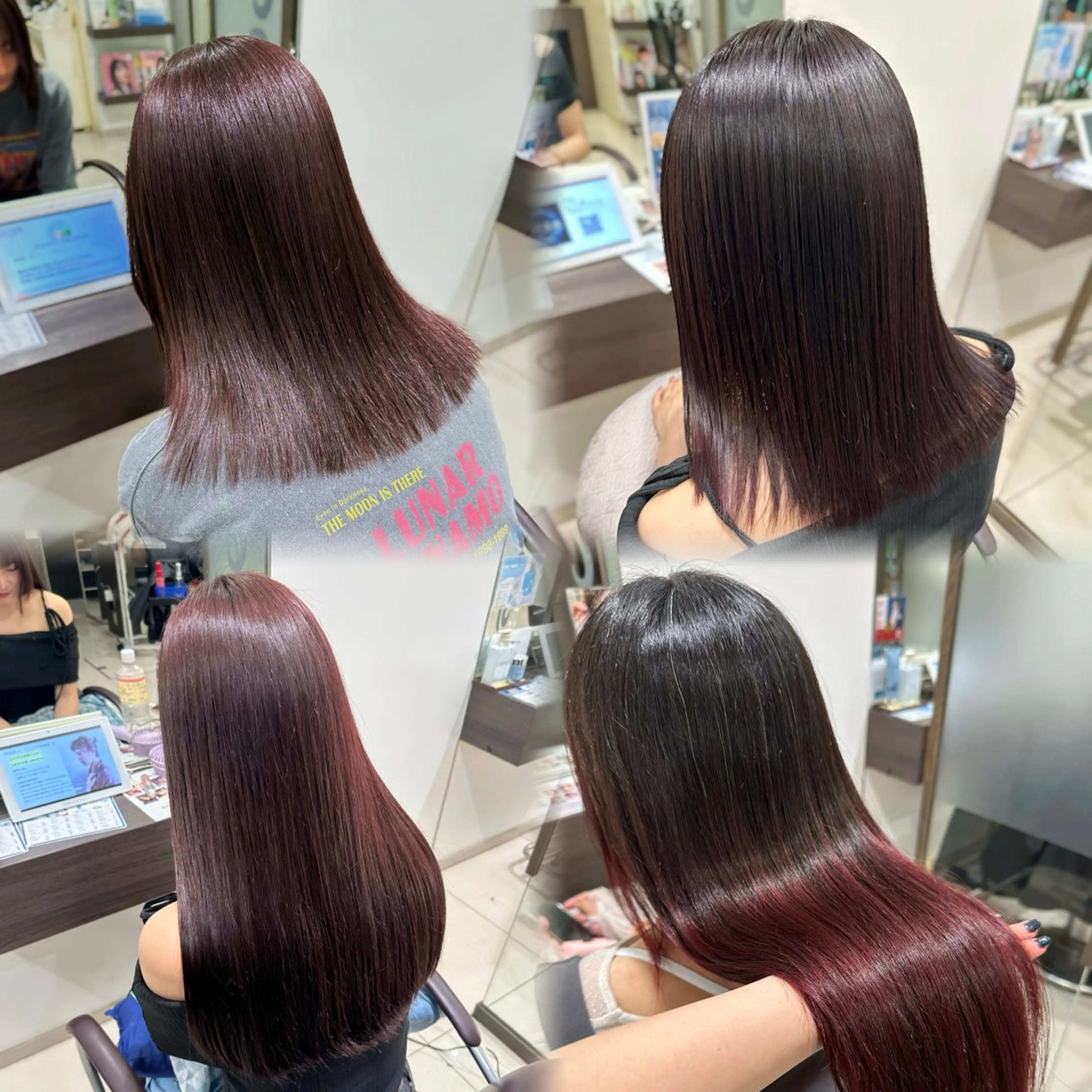 ロング カラー カット ヘアカラー ハイトーン/艶カラー /透明感カラー/みなのヘアスタイル