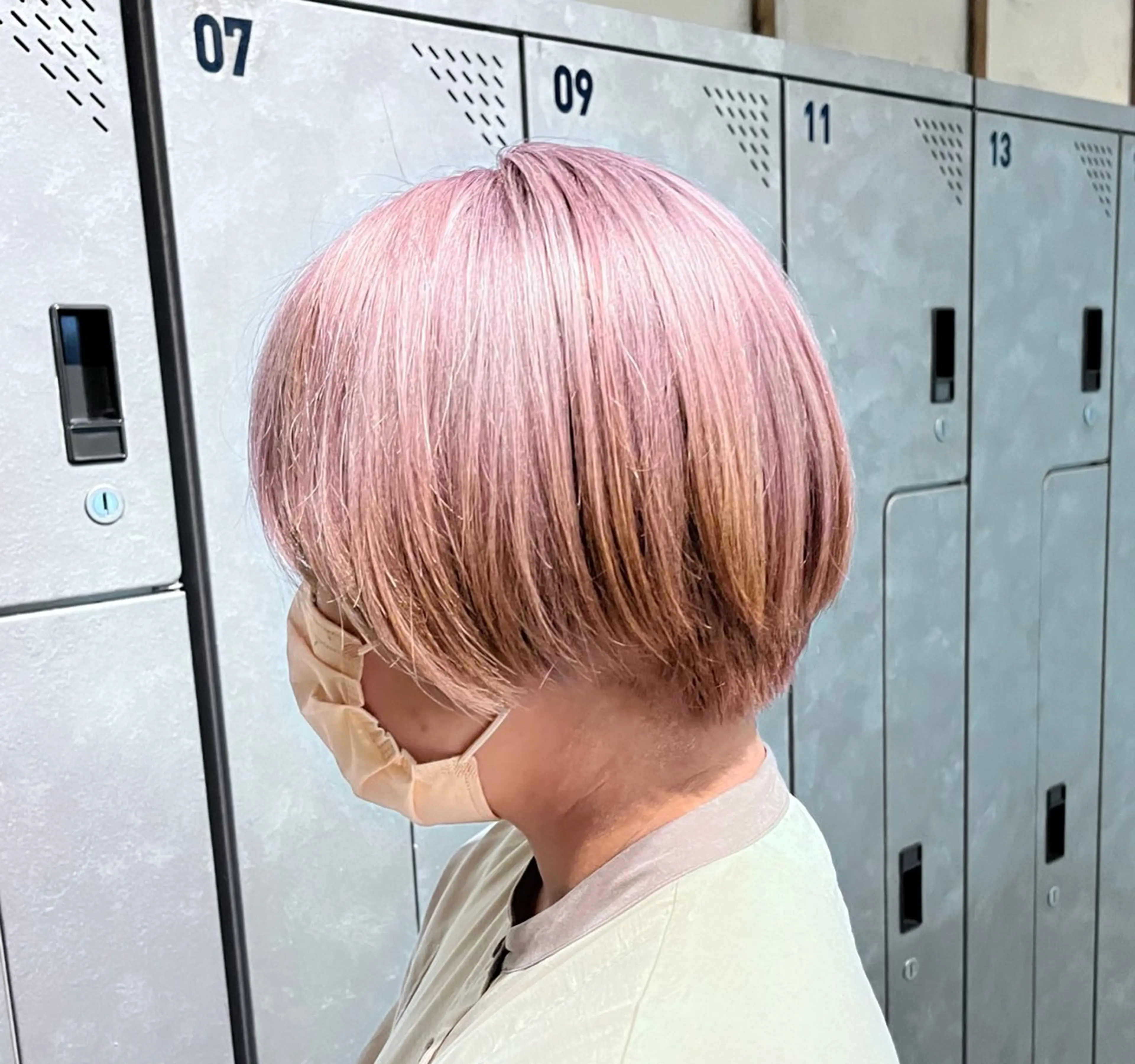 ショート カラー ブリーチ ハイトーンカラー/ 田中和磨のヘアスタイル