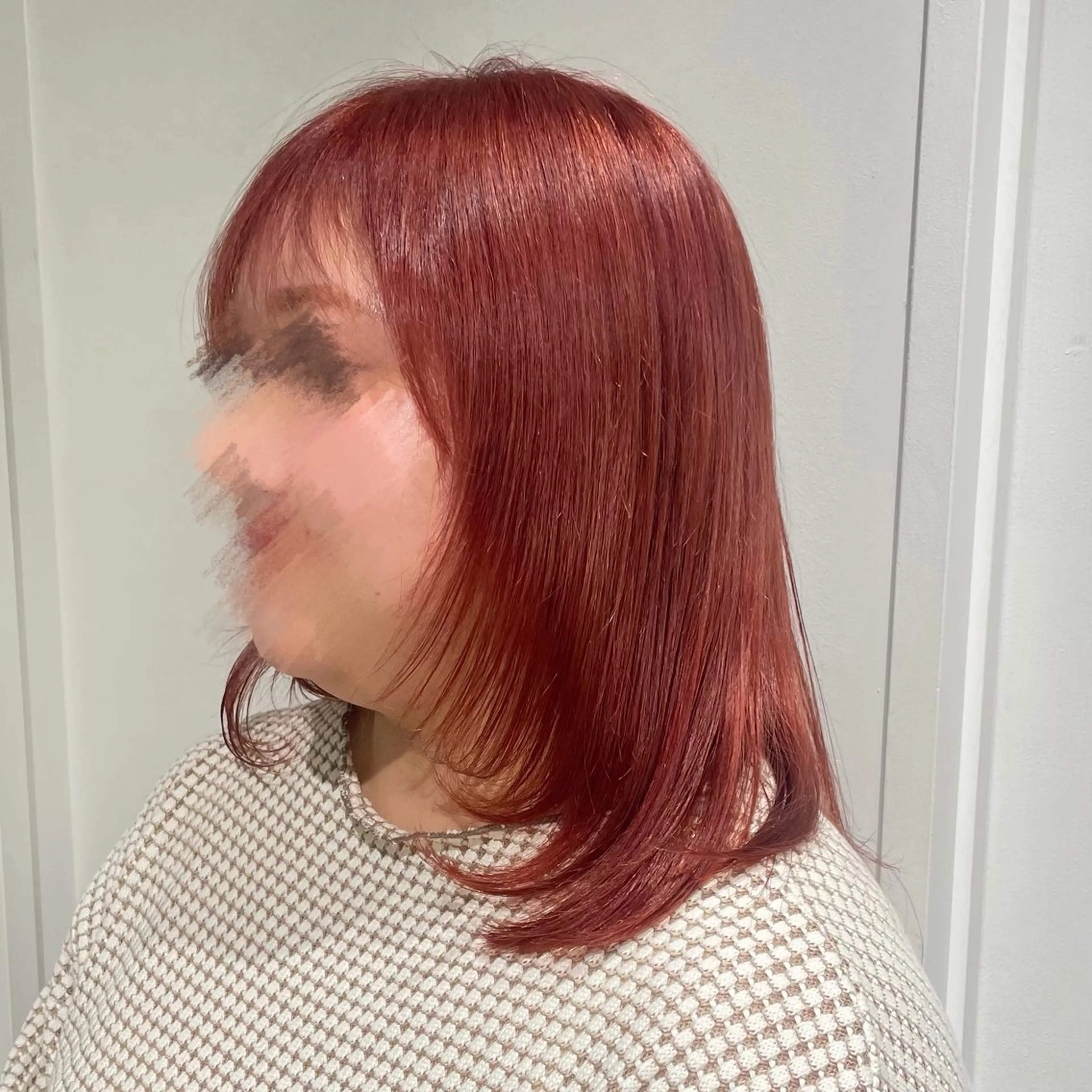 セミロング カラー カット ヘアカラー ななみ.⋆𝜗𝜚 艶カラー/まつパのヘアスタイル