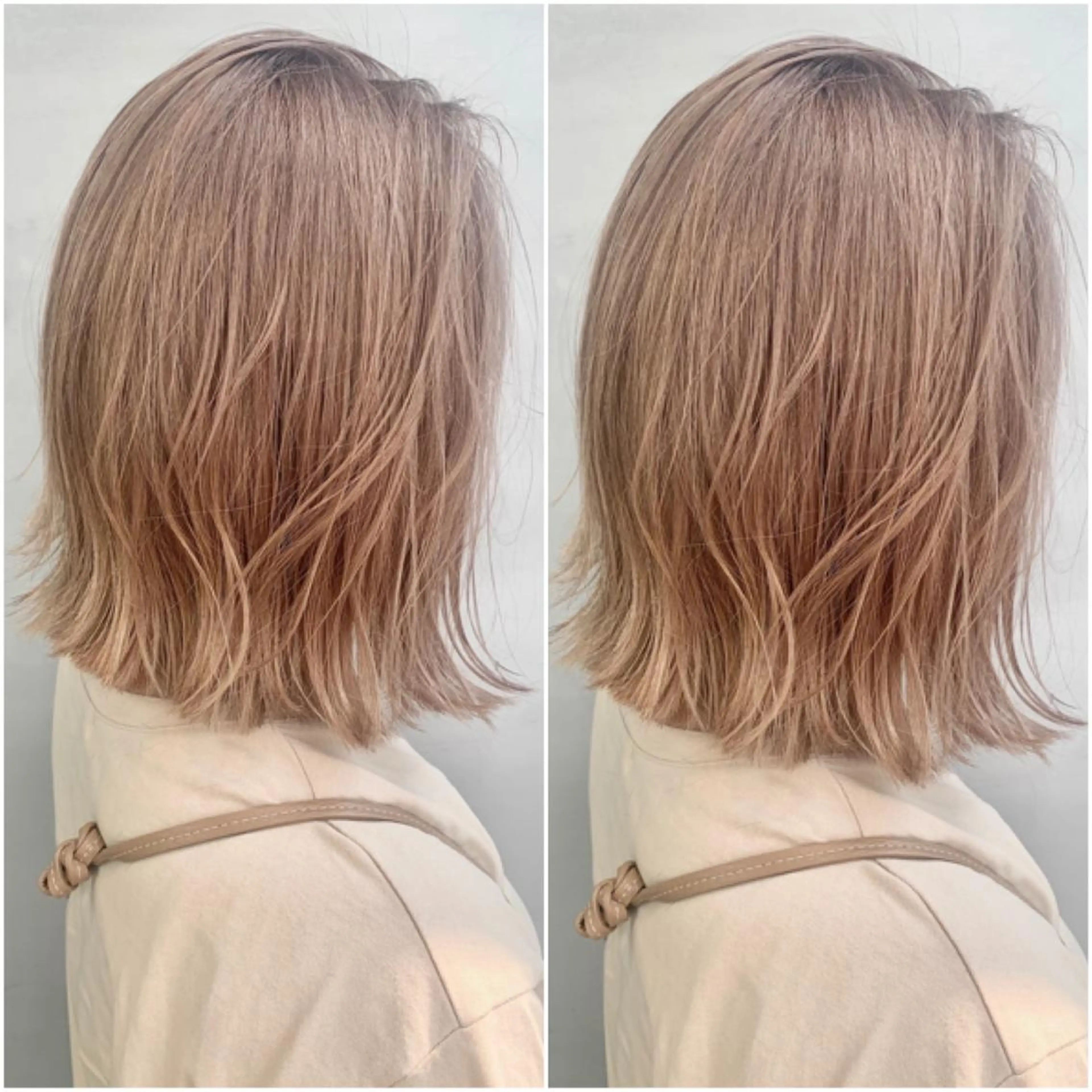 ミディアム カラー ブリーチ ケアブリーチ 透明感カラー イルミナカラー トリートメント 髪質改善 Noe心斎橋店のヘアスタイル