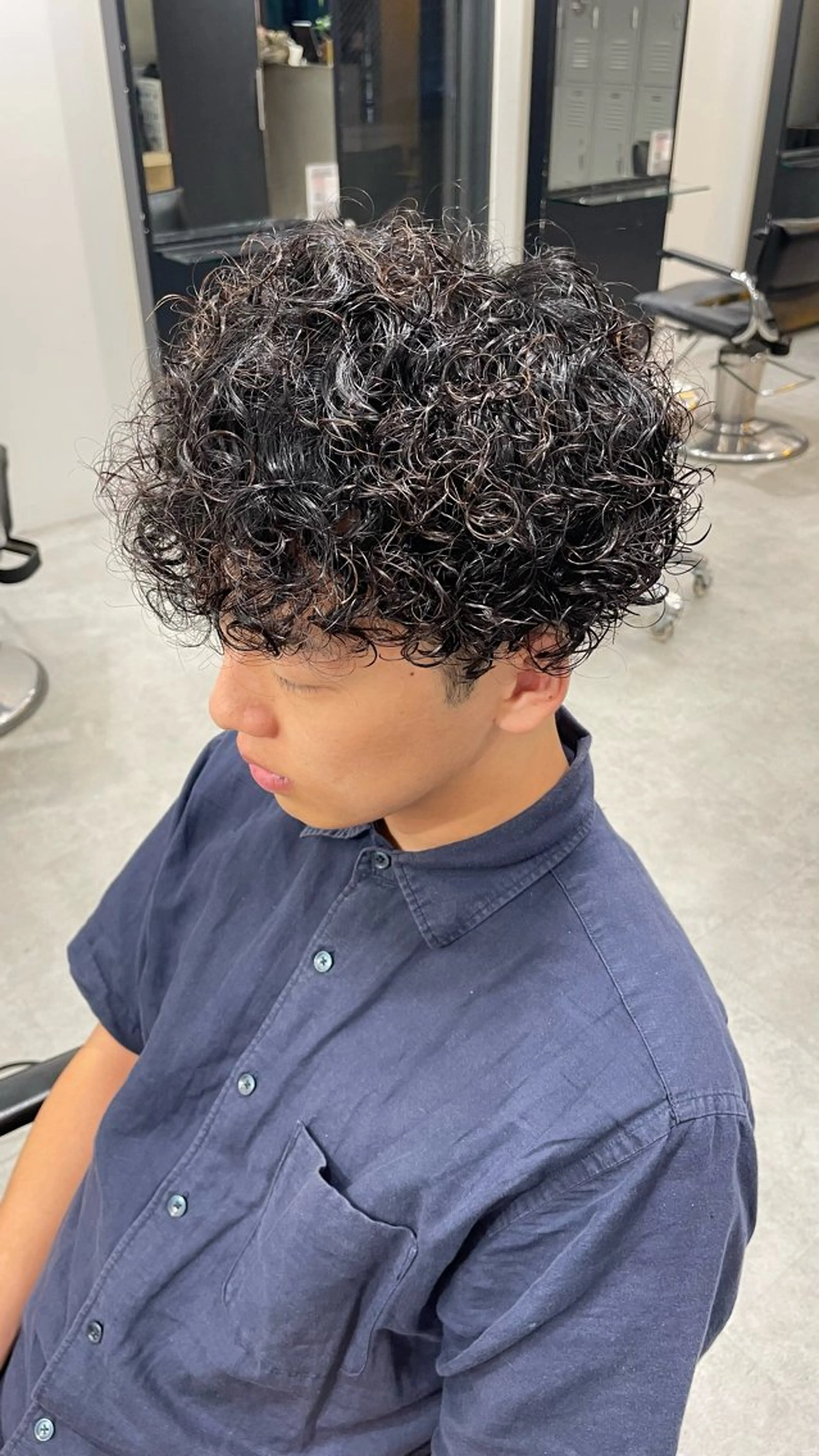 パーマ メンズ メンズパーマ プードルパーマ プードルパーマ カット パーマ fifth 武正 琉生のヘアスタイル