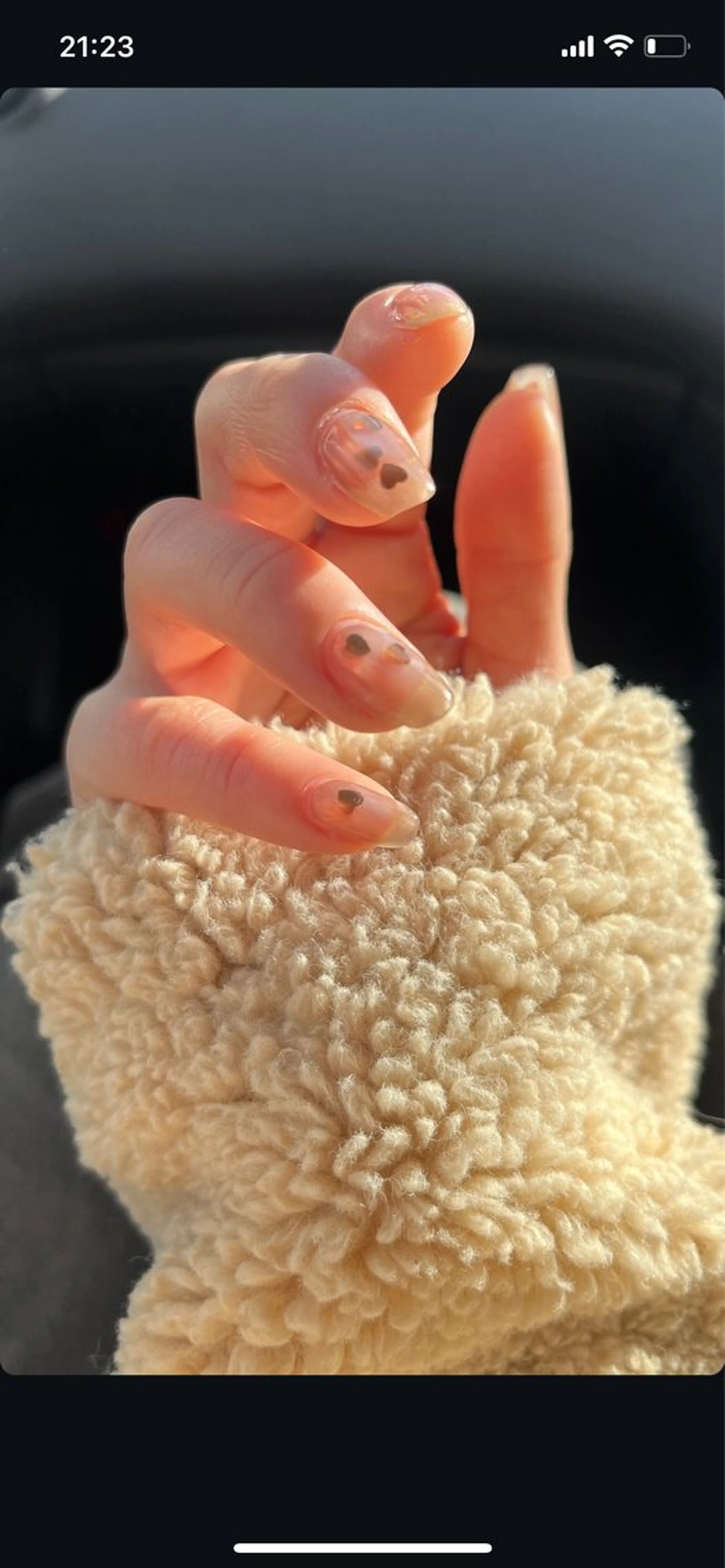 ネイル ハート ハンドネイル nails bunnyのネイルデザイン