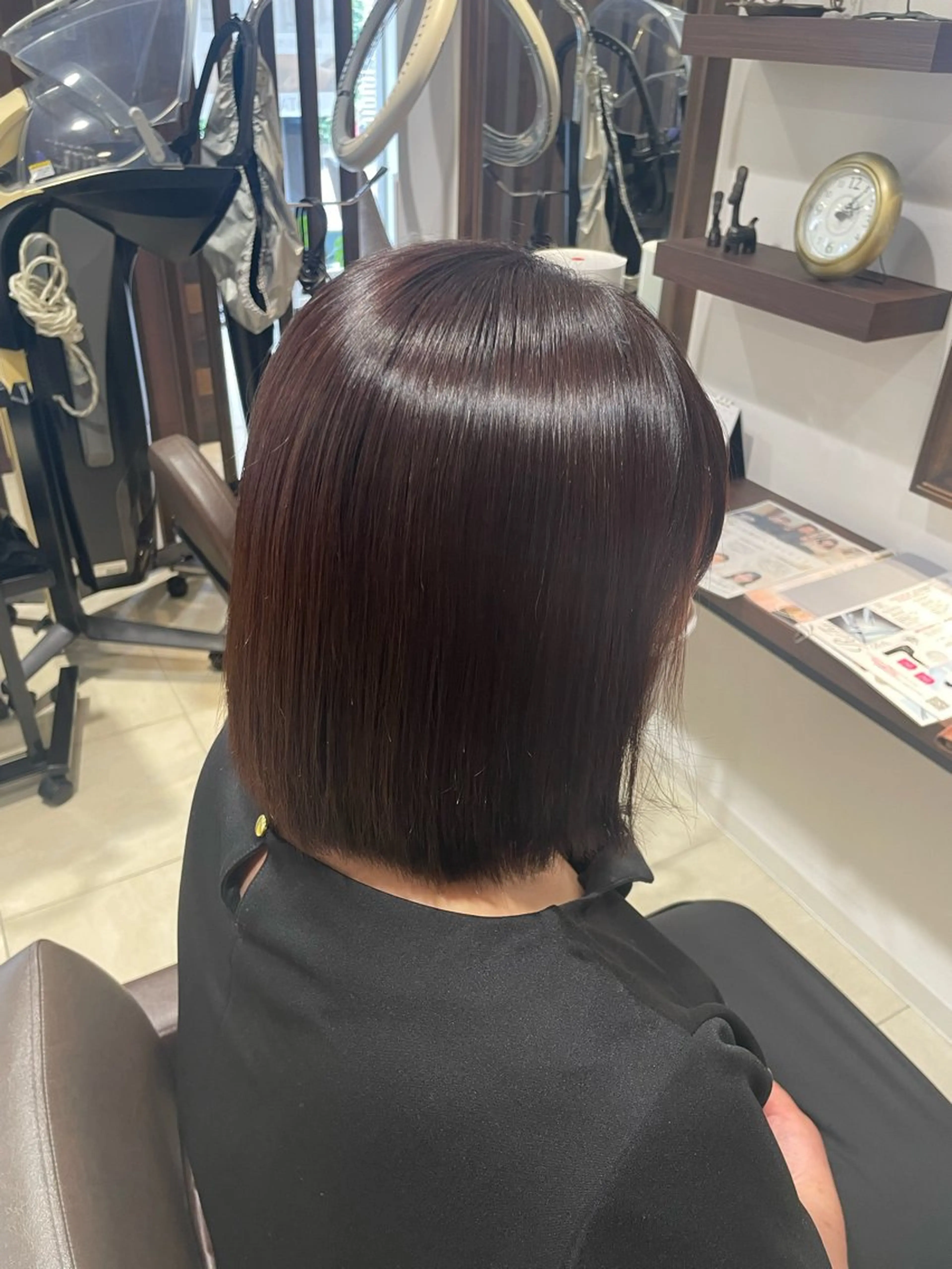 ショート カラー ブラウンカラー ピンクカラー ピンクブラウン hair＋make CLEAR 本店所属・福元 萌恵のヘアスタイル