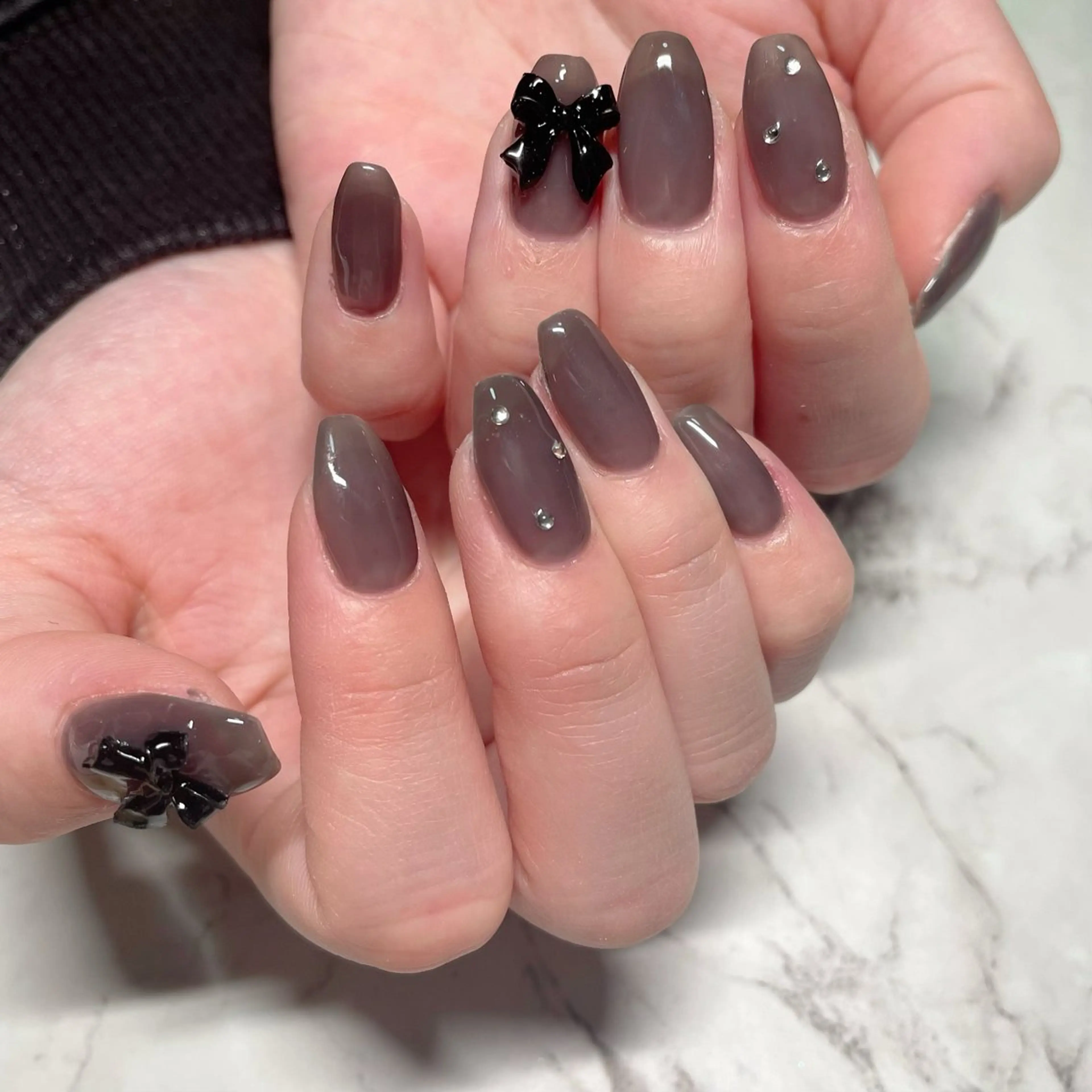 ネイル リボン ハンドネイル y39nail toshiのネイルデザイン