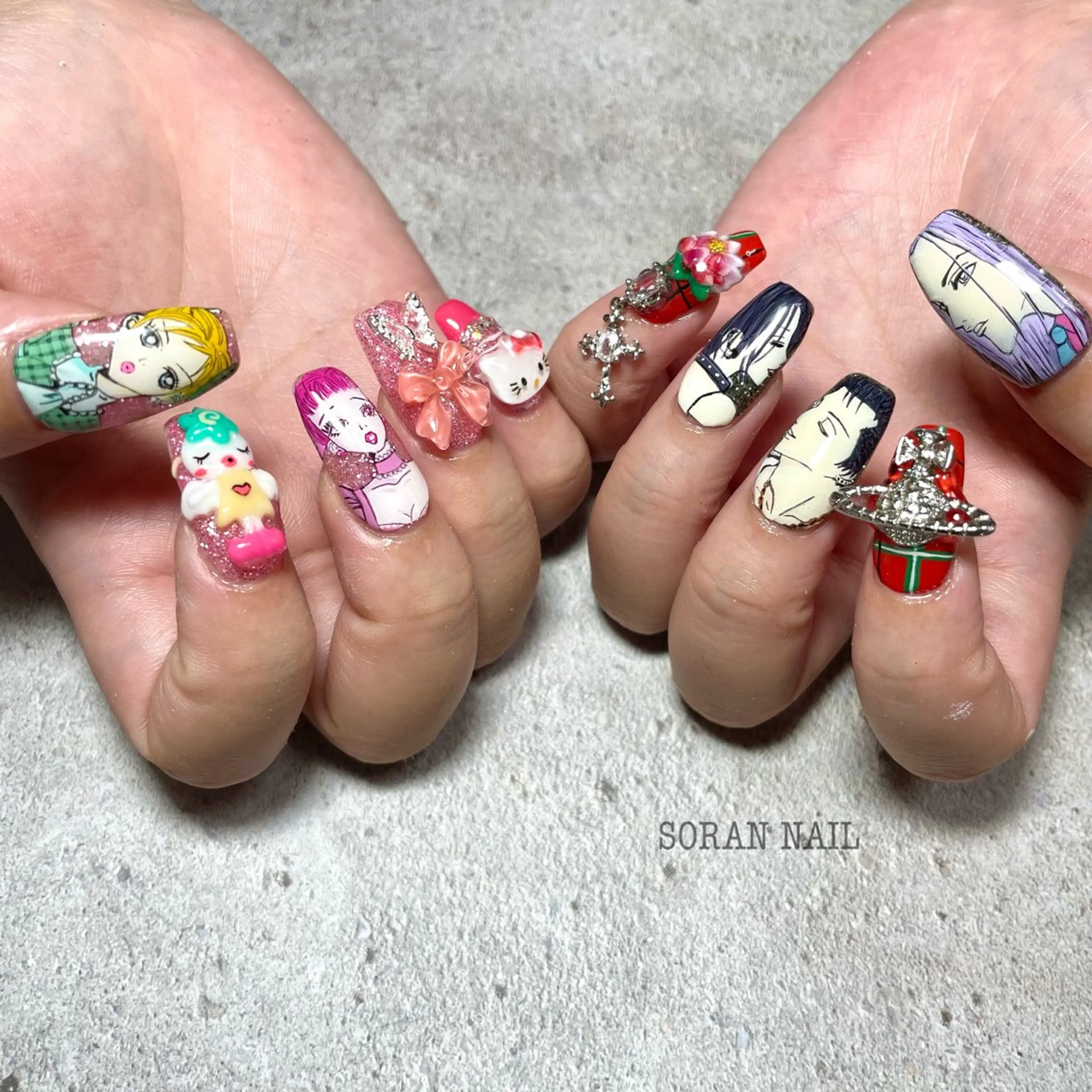ハンドネイル フットネイル soran nailのネイルデザイン