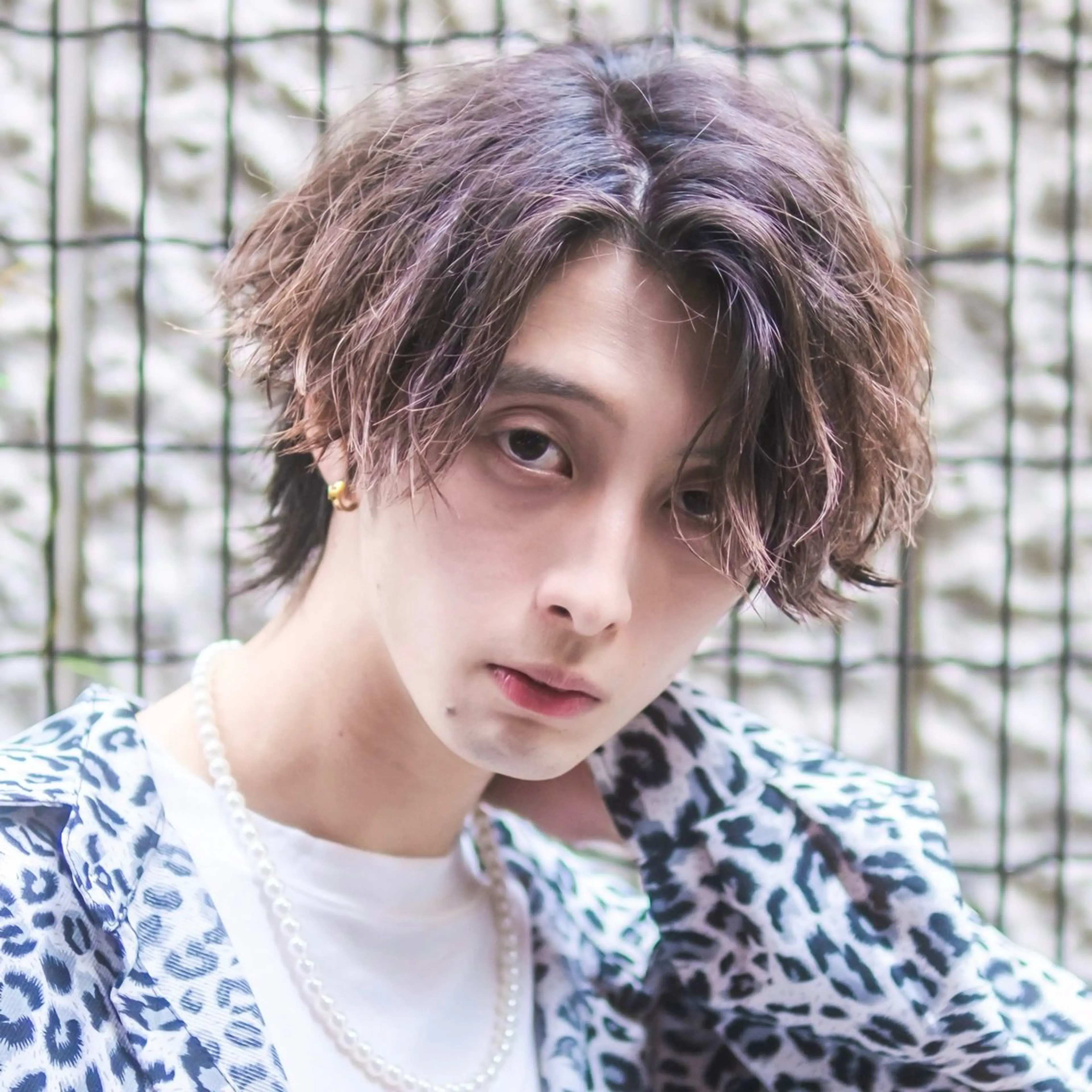 ミディアム カラー パーマ メンズ カット ヘアカラー トリートメント シースルーマッシュ/ メンズ/KYOHEIのヘアスタイル